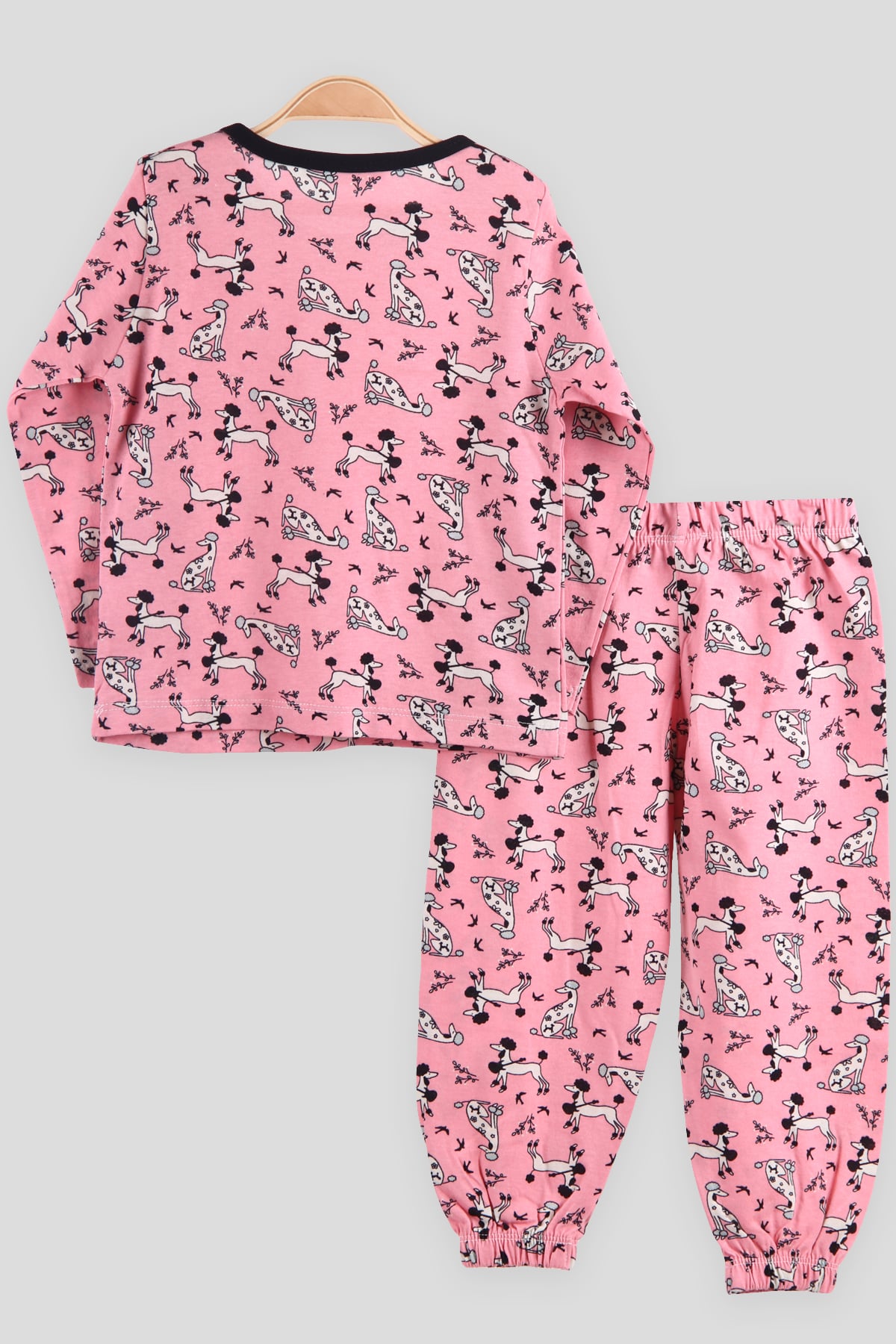 Breeze Kız Çocuk Pijama Takımı Köpekli Pembe (2-6 Yaş)