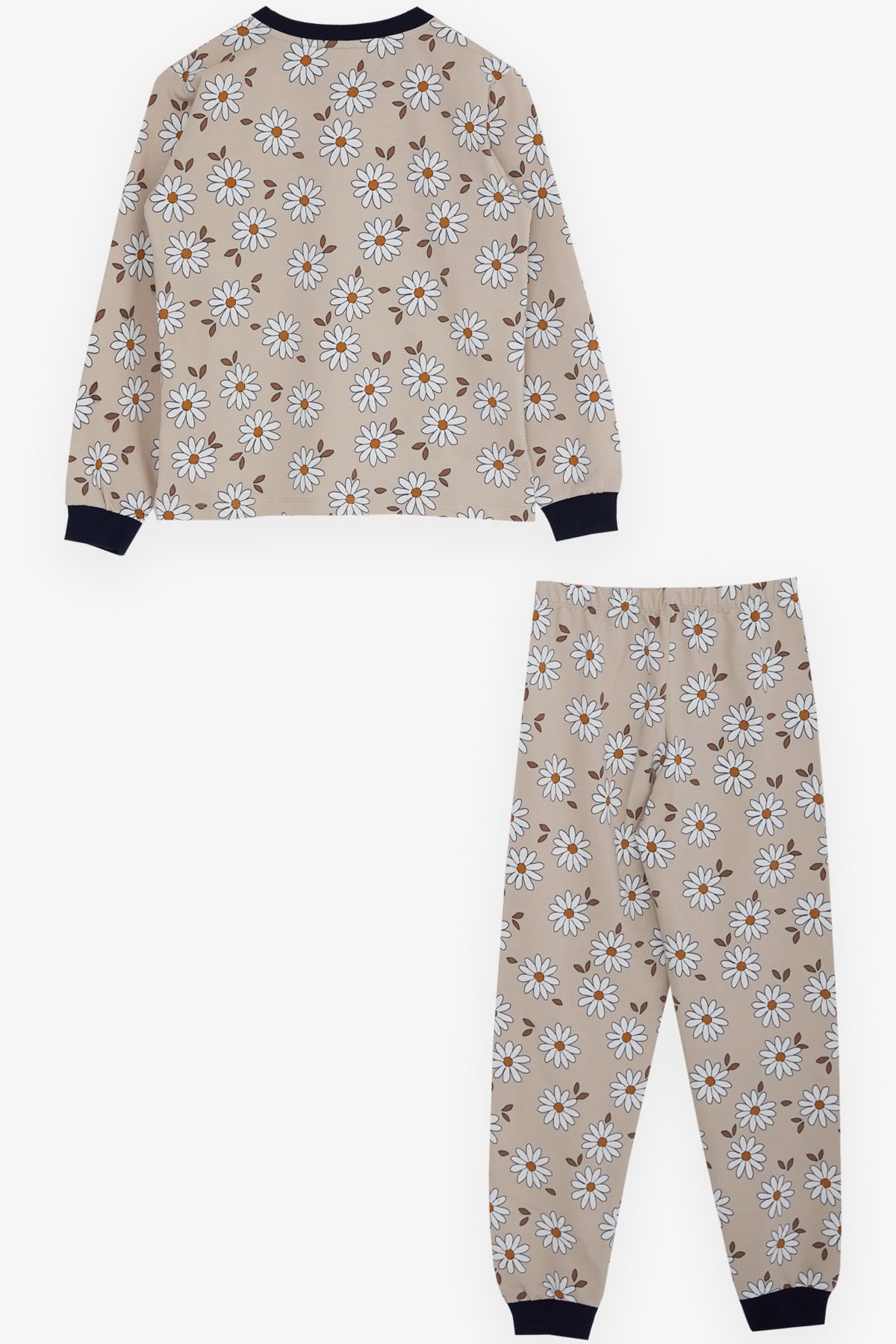 Breeze Kız Çocuk Pijama Takımı Papatya Desenli Taş (9-13 Yaş)