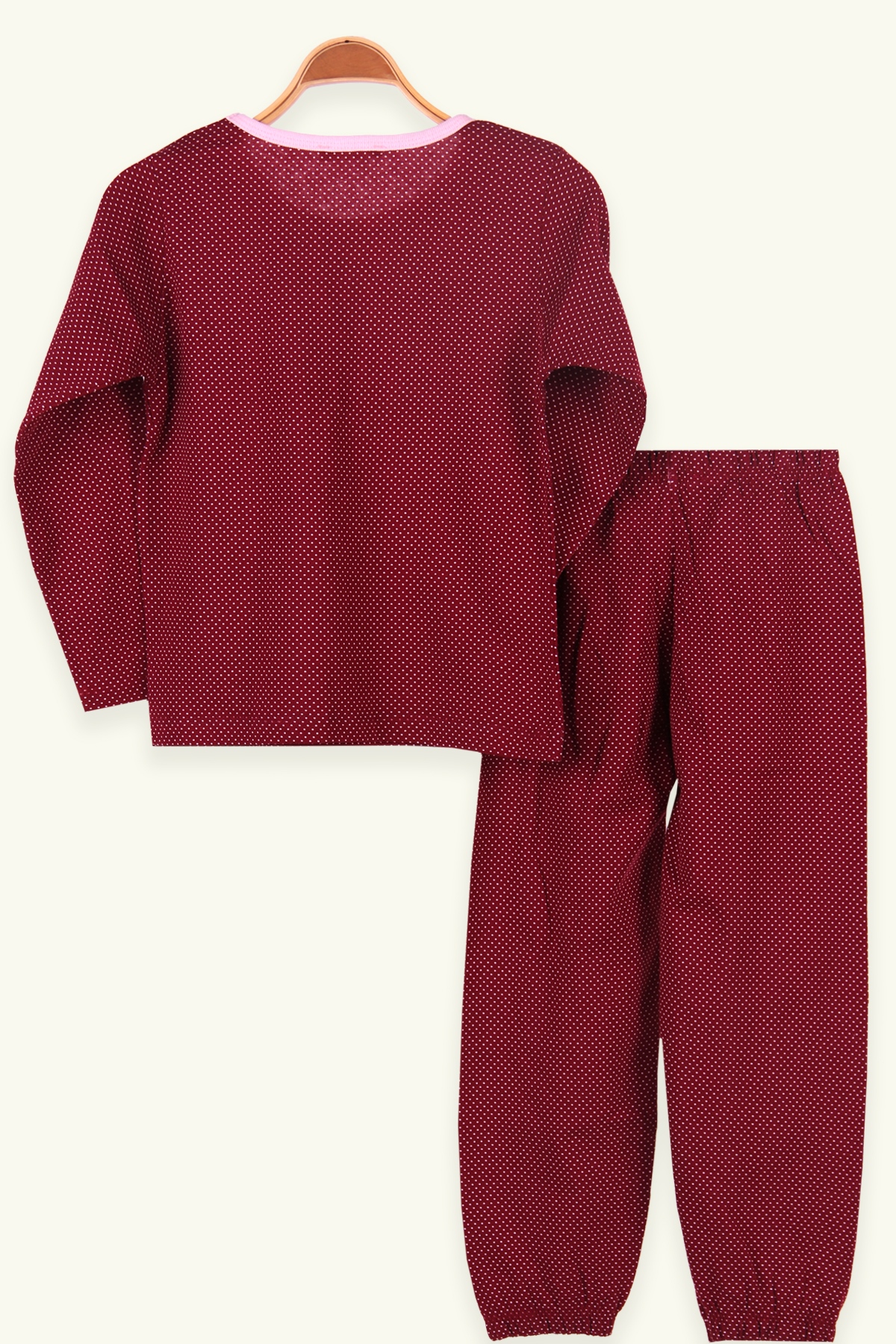 Breeze Kız Çocuk Pijama Takımı Puantiyeli Gülkurusu (6-10 Yaş)