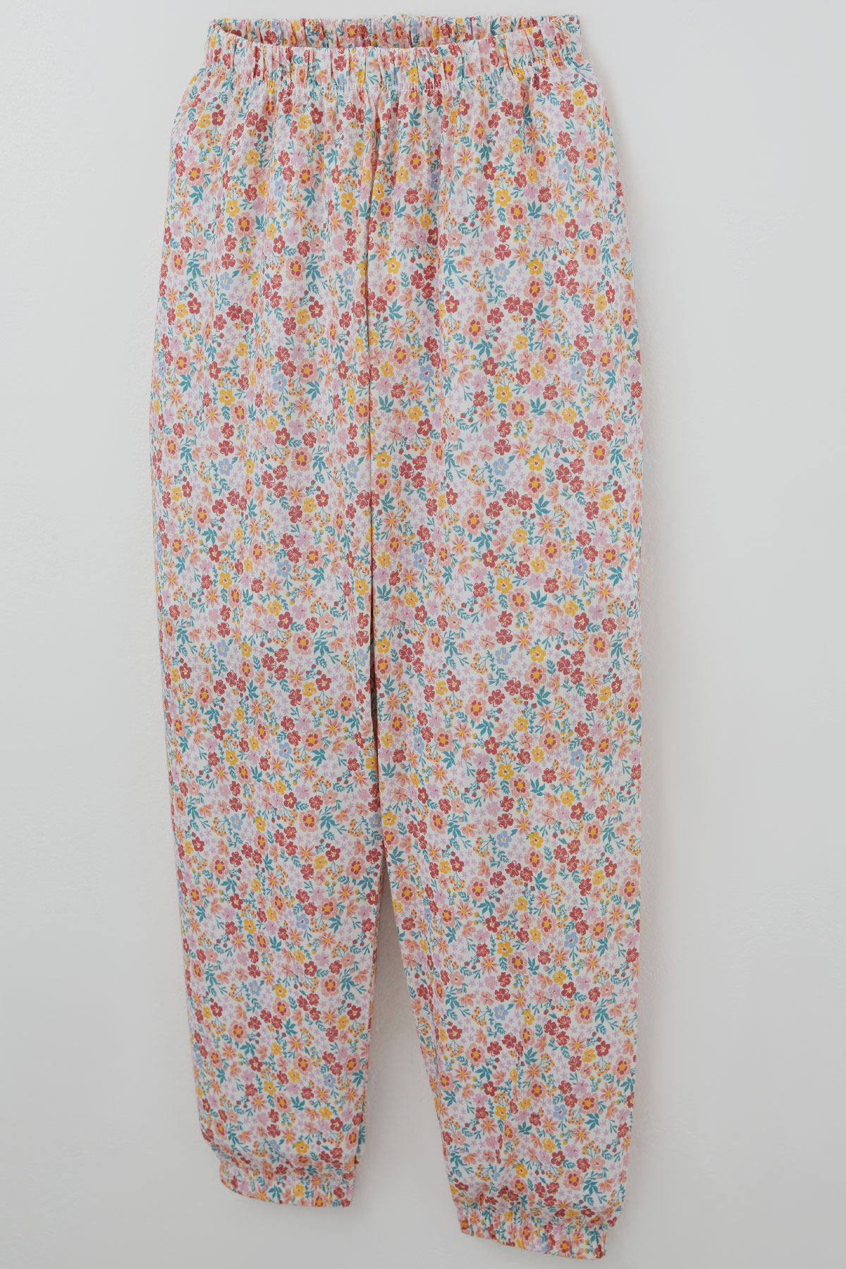 Breeze Kız Çocuk Pijama Takımı Renkli Çiçek Desenli Karışık Renk (4-8 Yaş)