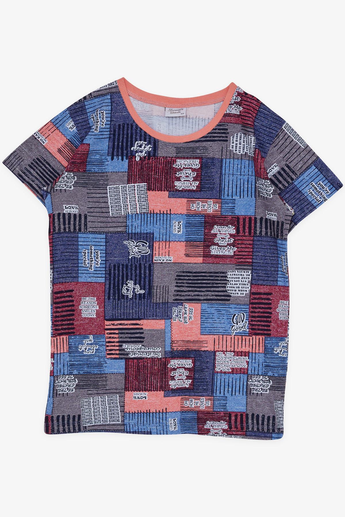 Breeze Kız Çocuk Pijama Takımı Renkli Yazı Desenli Karışık Renk (9-14 Yaş)