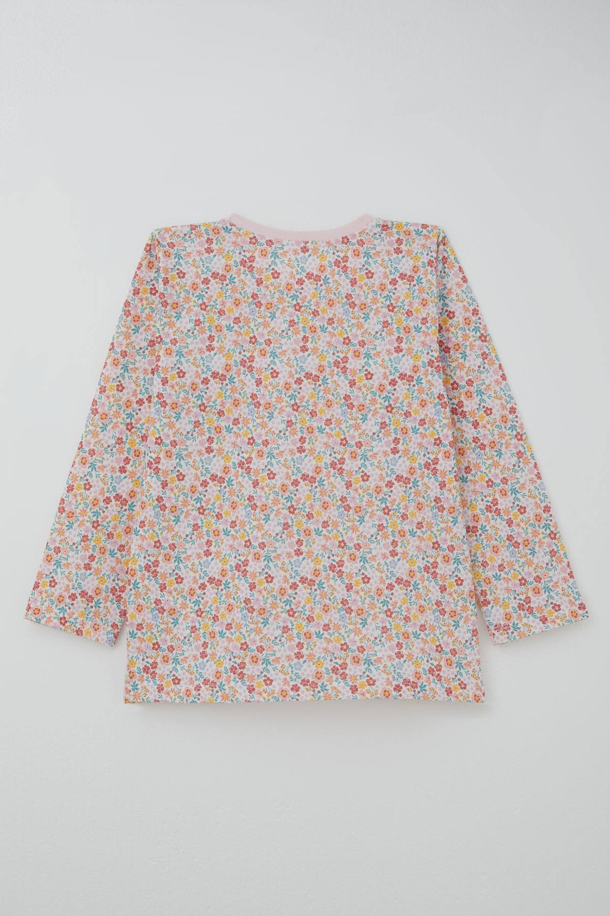 Breeze Kız Çocuk Pijama Takımı Renkli Çiçek Desenli Karışık Renk (4-8 Yaş)
