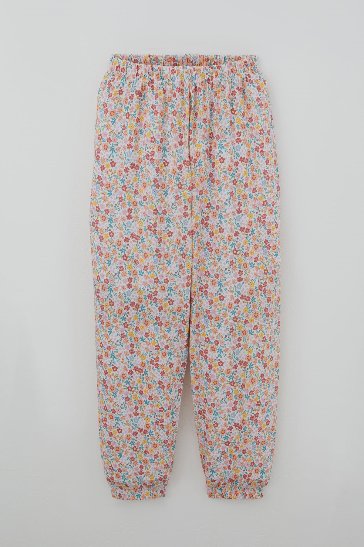 Breeze Kız Çocuk Pijama Takımı Renkli Çiçek Desenli Karışık Renk (4-8 Yaş)