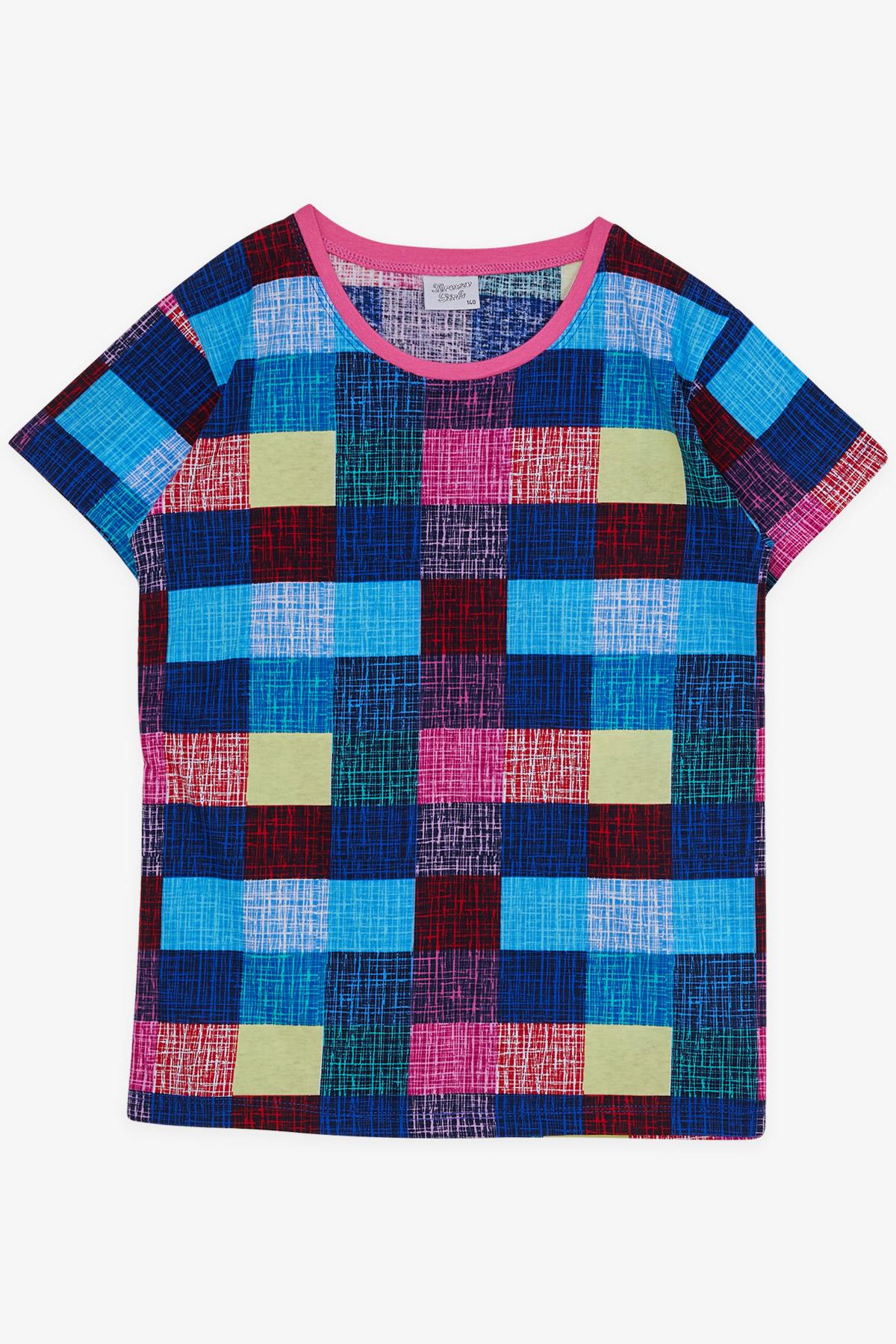 Breeze Kız Çocuk Pijama Takımı Renkli Ekose Desenli Karışık Renk (9-14 Yaş)