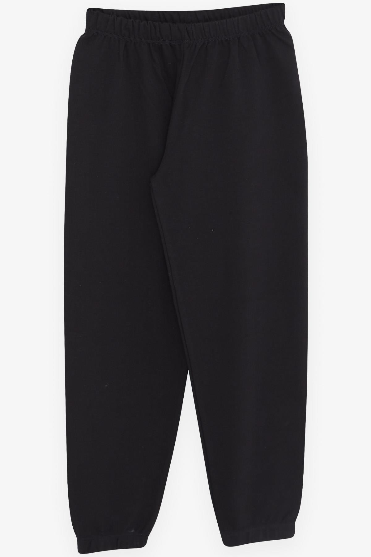 Breeze Kız Çocuk Pijama Takımı Tembel Yumurtacık Desenli Siyah (4-8 Yaş)