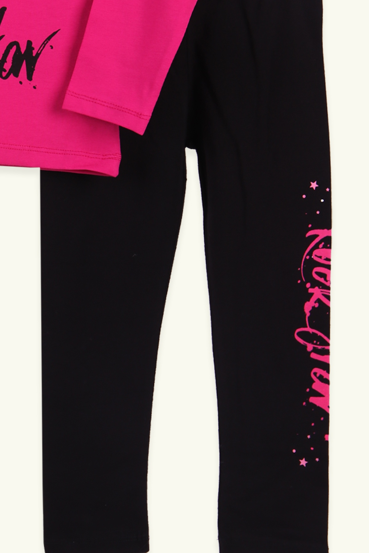 Breeze Kız Çocuk Pijama Takımı Unicorn Baskılı Fuşya (3-7 Yaş)