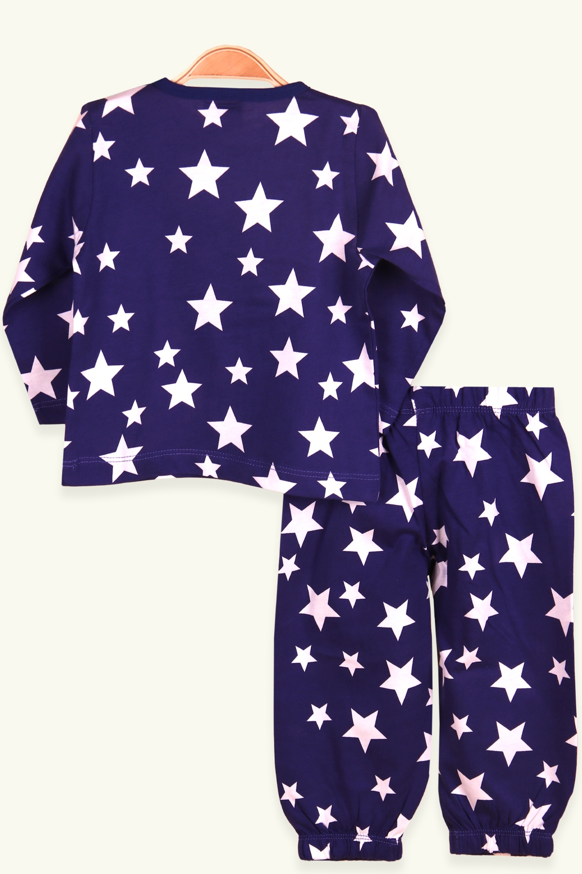 Breeze Kız Çocuk Pijama Takımı Yıldız Desenli Mor (1-4 Yaş)