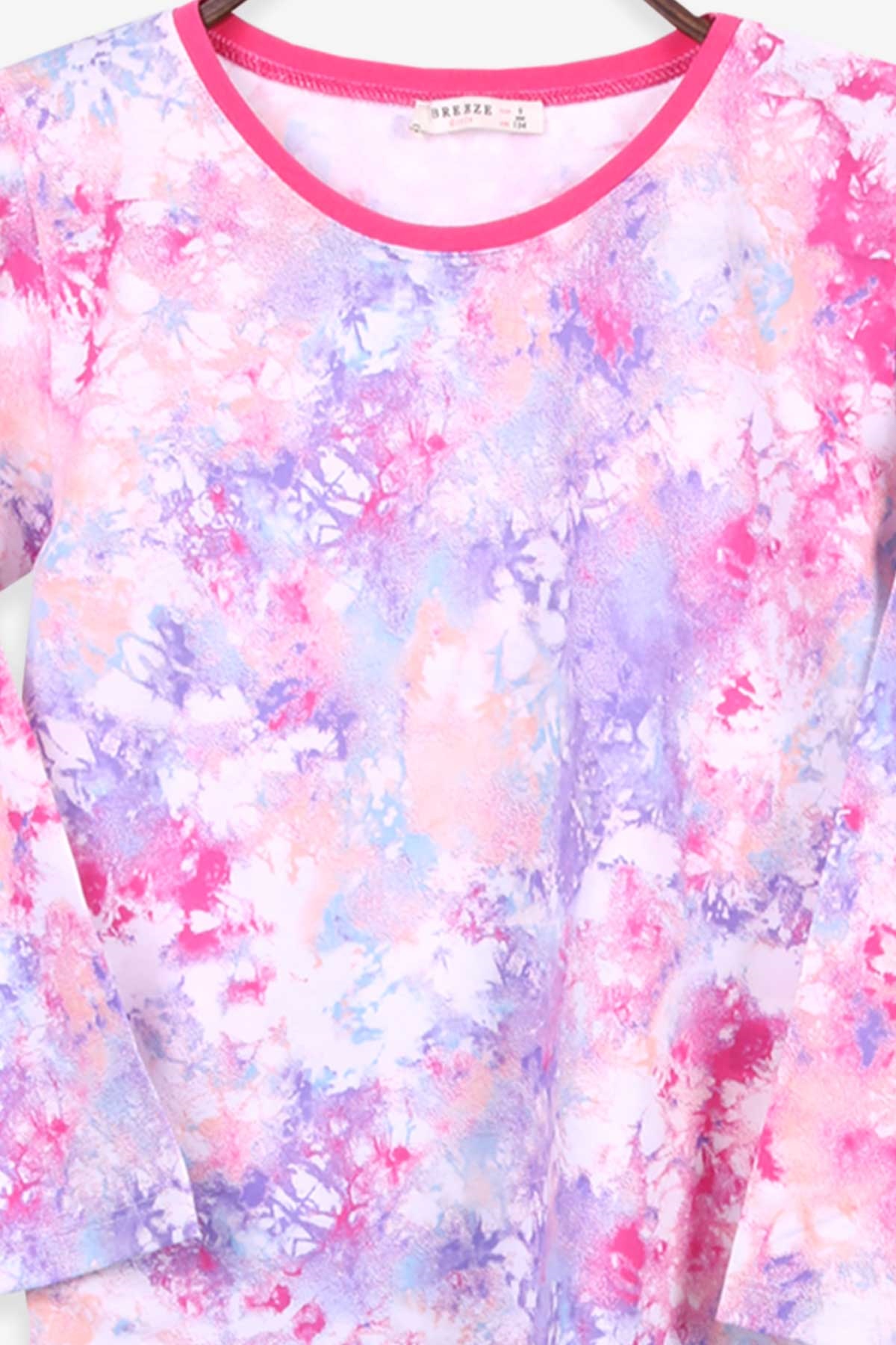 Breeze Kız Çocuk Pijama Takımıı Batik Desenli Karışık Renk (9-12 Yaş)
