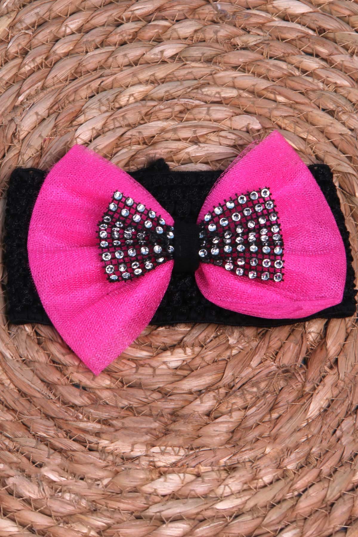 Breeze Kız Çocuk Pullu Bandana Neon Pembe (Standart)