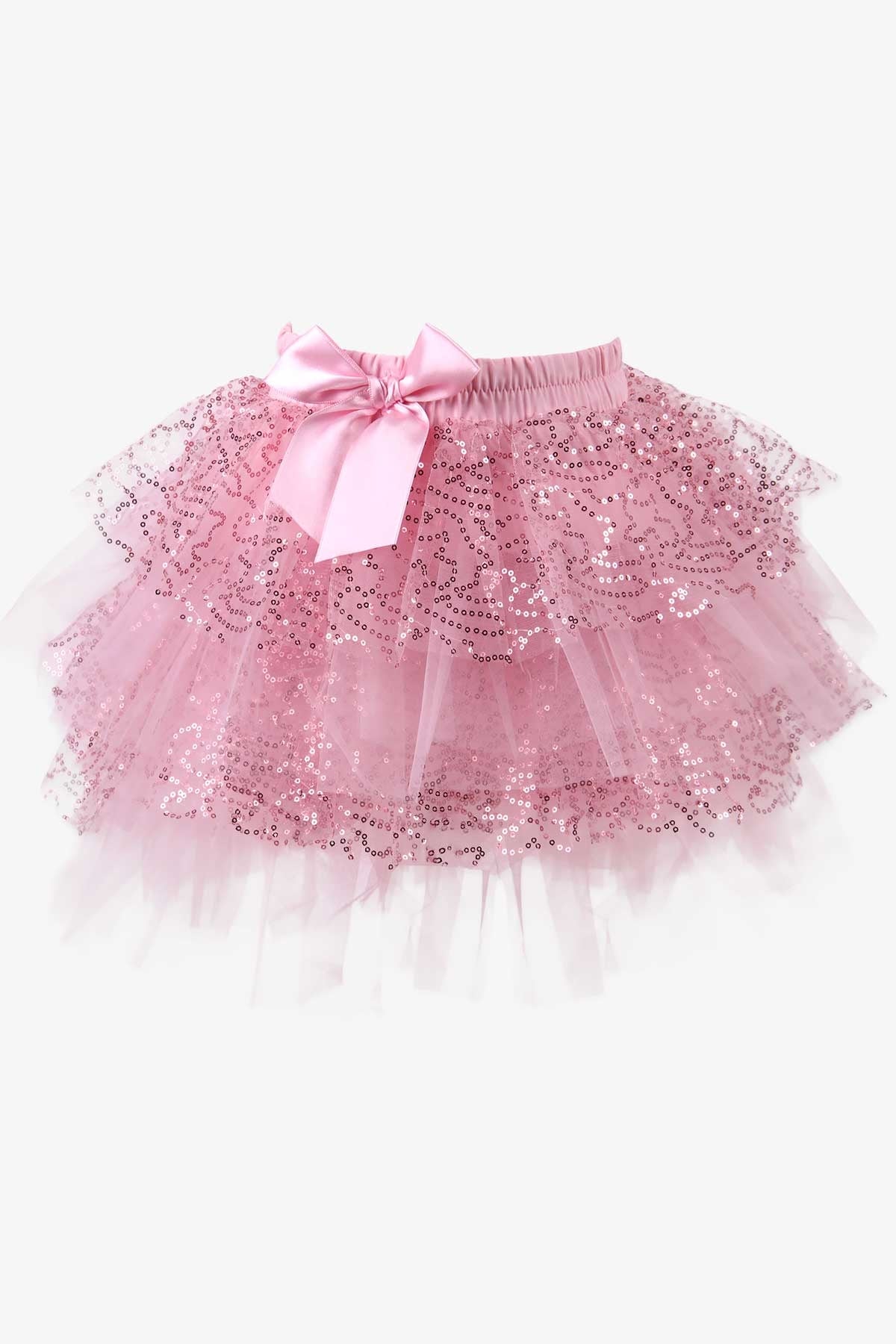 Breeze Kız Çocuk Pullu Tütü Etek Pembe (4-12 Yaş)