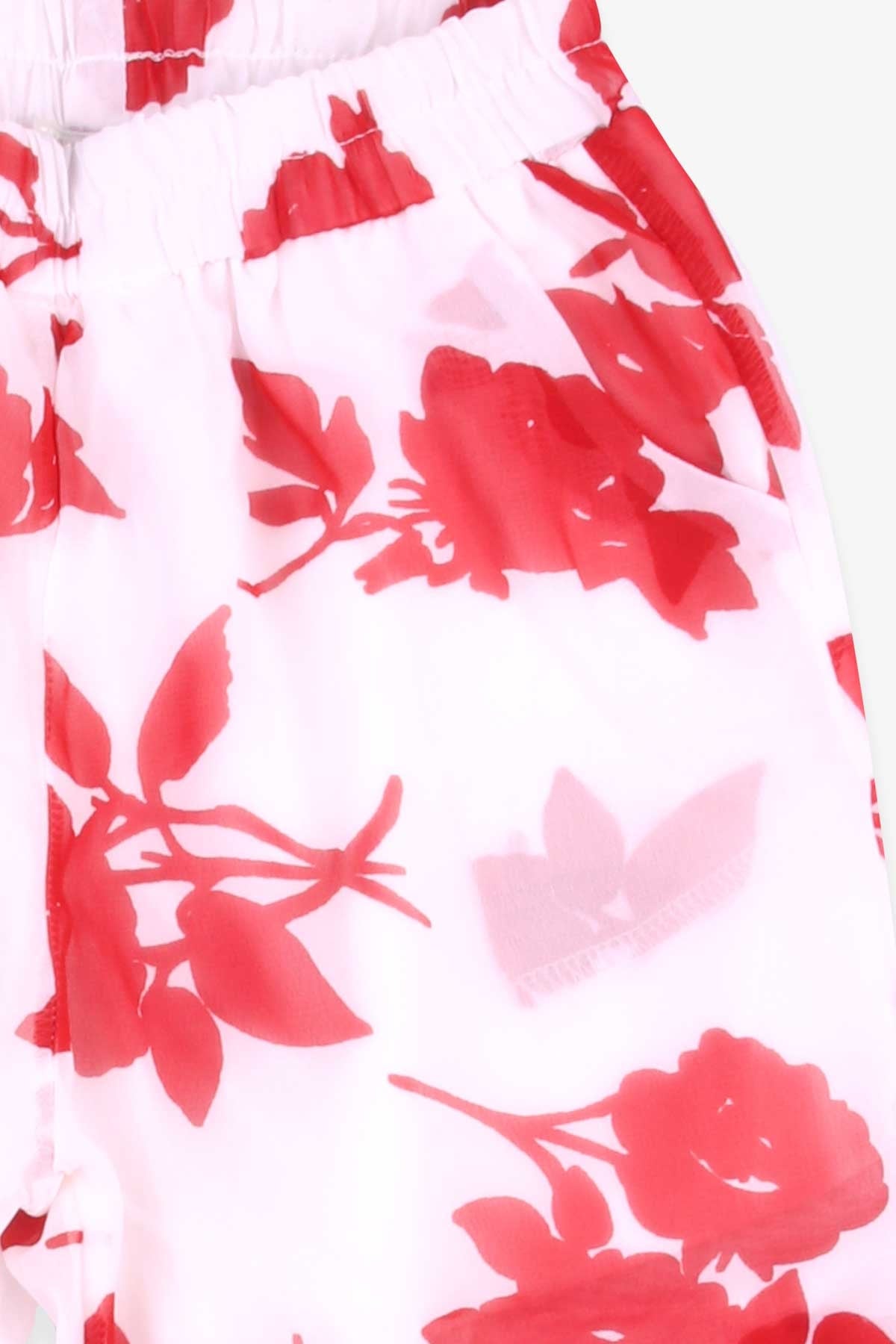 Breeze Kız Çocuk Şifon Pantolon Beyaz (10 Yaş)