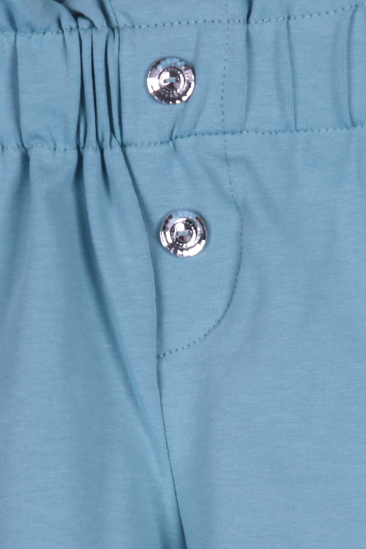 Breeze Kız Çocuk Şort Basic Cepli Mint Yeşili (8-11 Yaş)