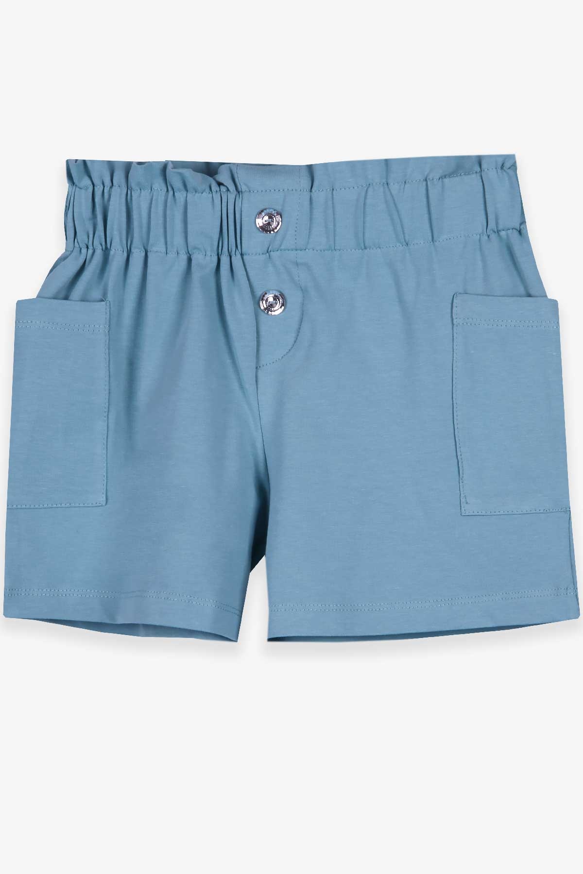 Breeze Kız Çocuk Şort Basic Cepli Mint Yeşili (8-11 Yaş)