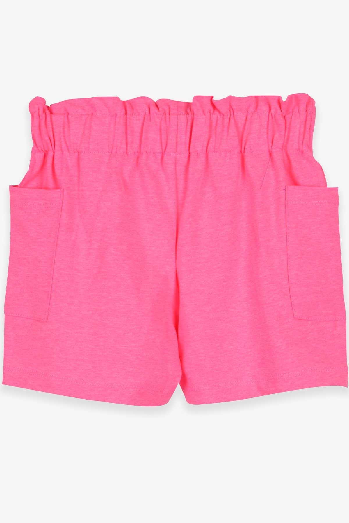 Breeze Kız Çocuk Şort Basic Cepli Neon Pembe (8-12 Yaş)