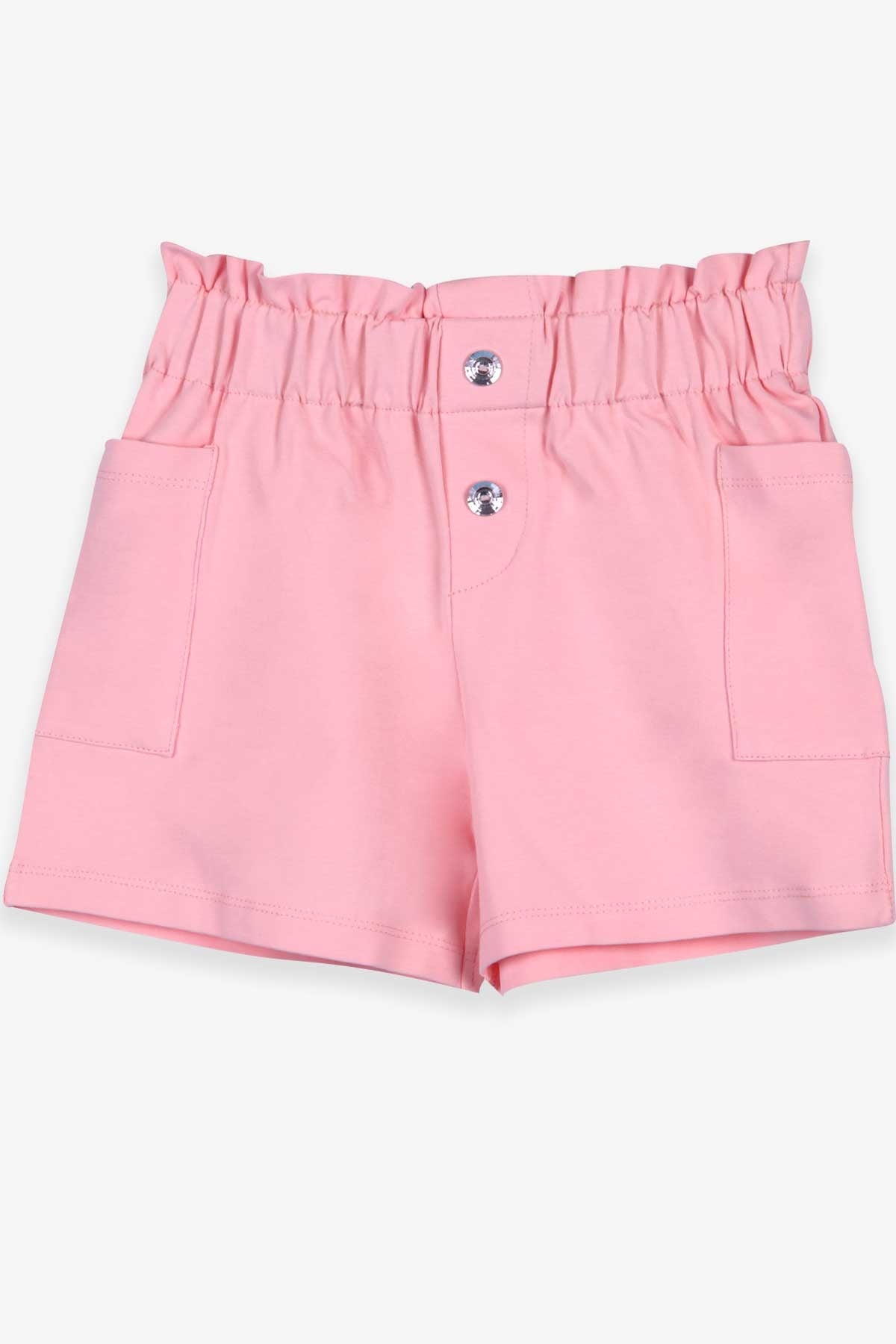 Breeze Kız Çocuk Şort Basic Cepli Somon (8-12 Yaş)