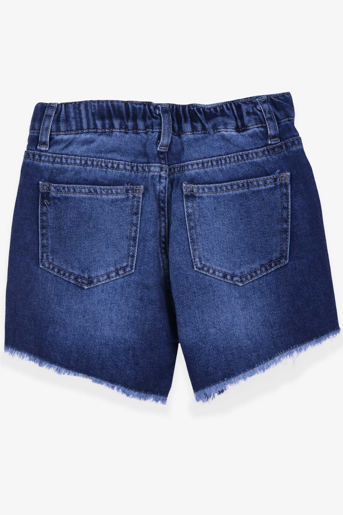 Breeze Kız Çocuk Şort Beli Lastikli Koyu Mavi (10-14 Yaş)