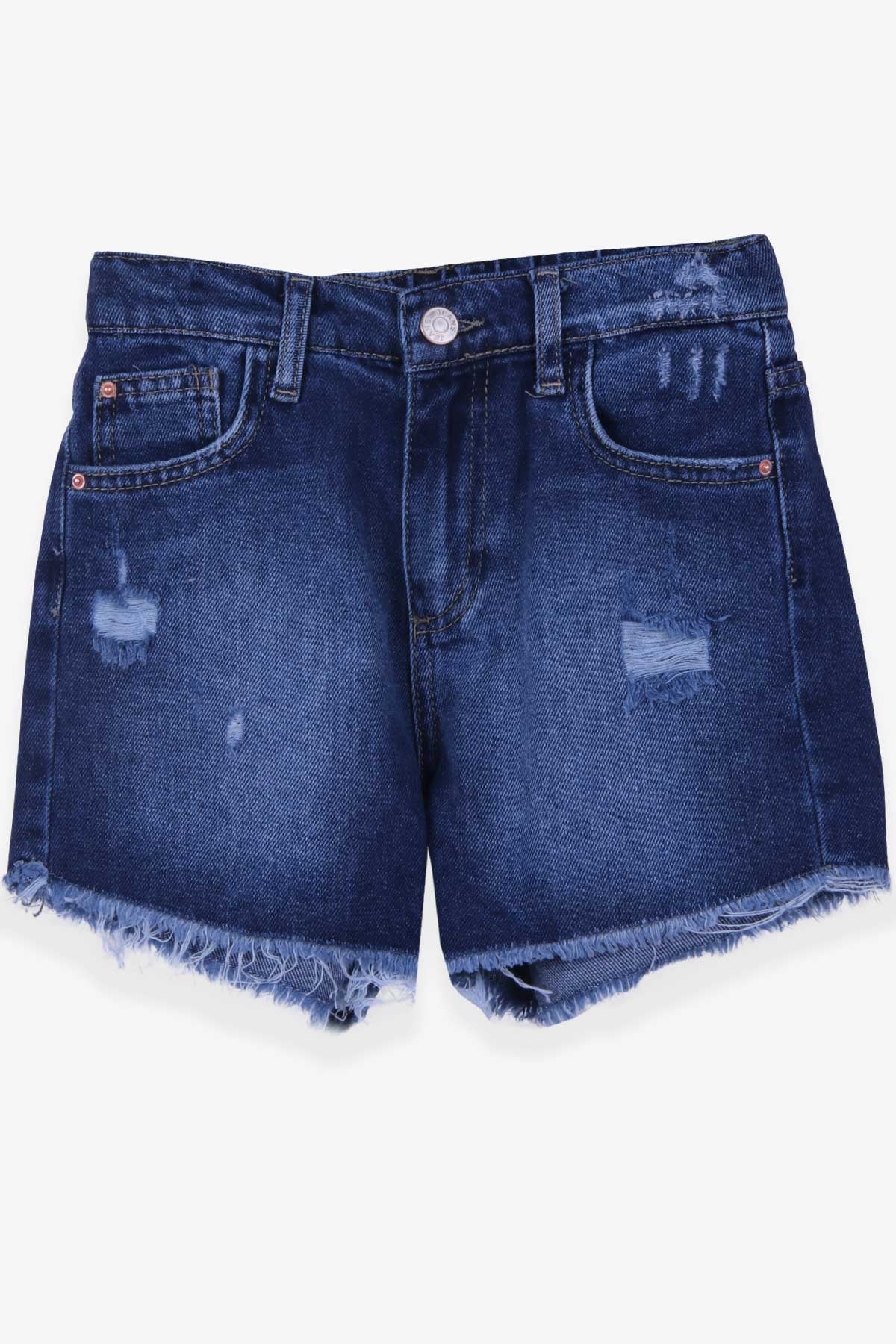 Breeze Kız Çocuk Şort Beli Lastikli Koyu Mavi (10-14 Yaş)