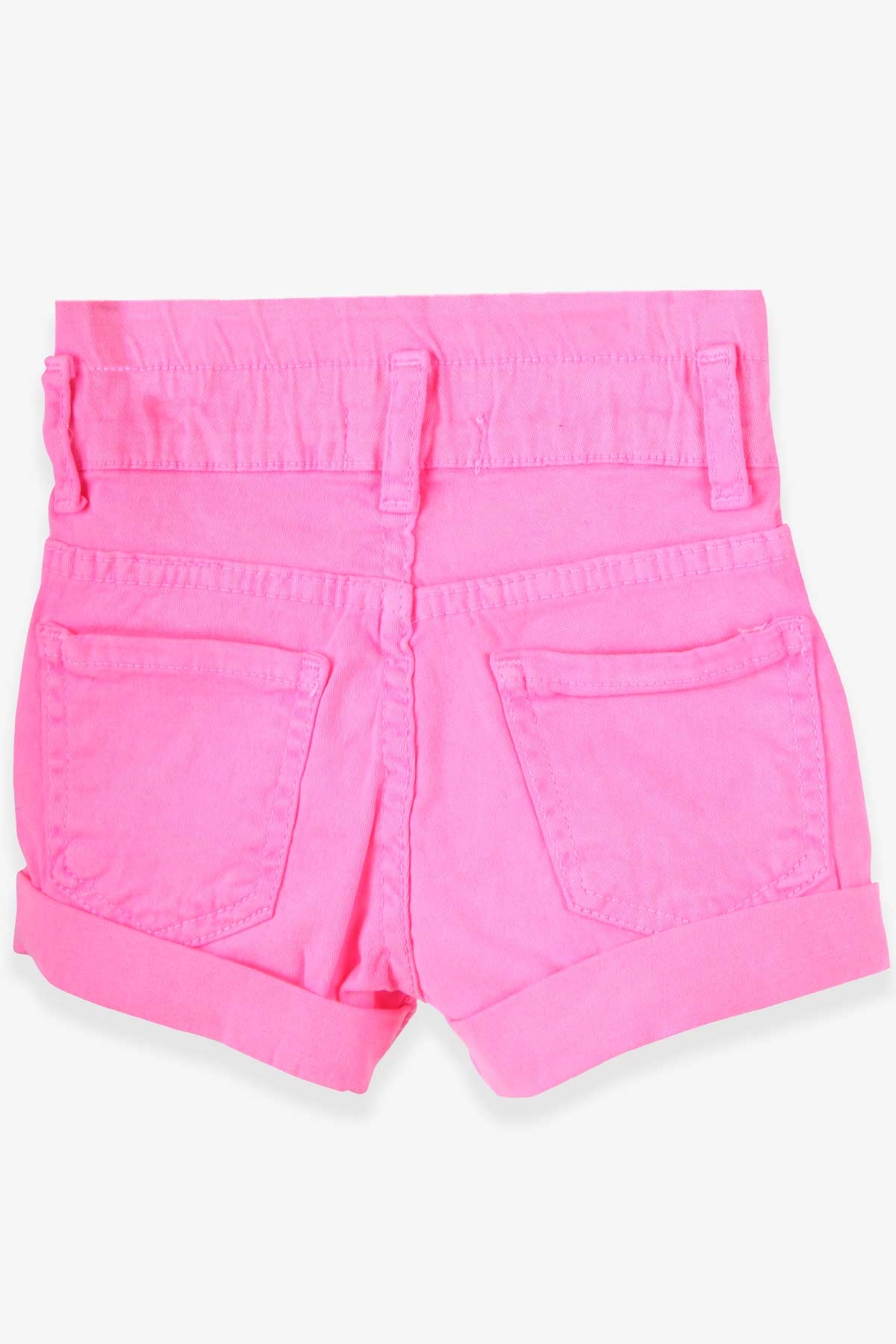 Breeze Kız Çocuk Şort Bileklikli Neon Pembe (8-14 Yaş)