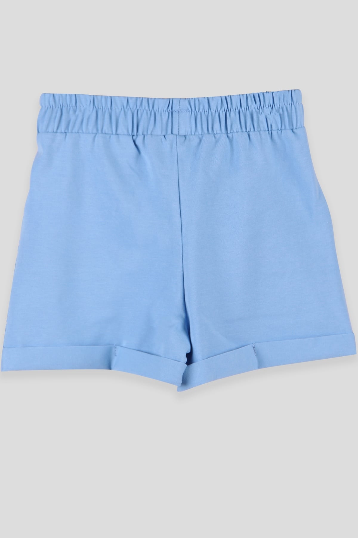 Breeze Kız Çocuk Şort Dantelli Mavi (6-12 Yaş)