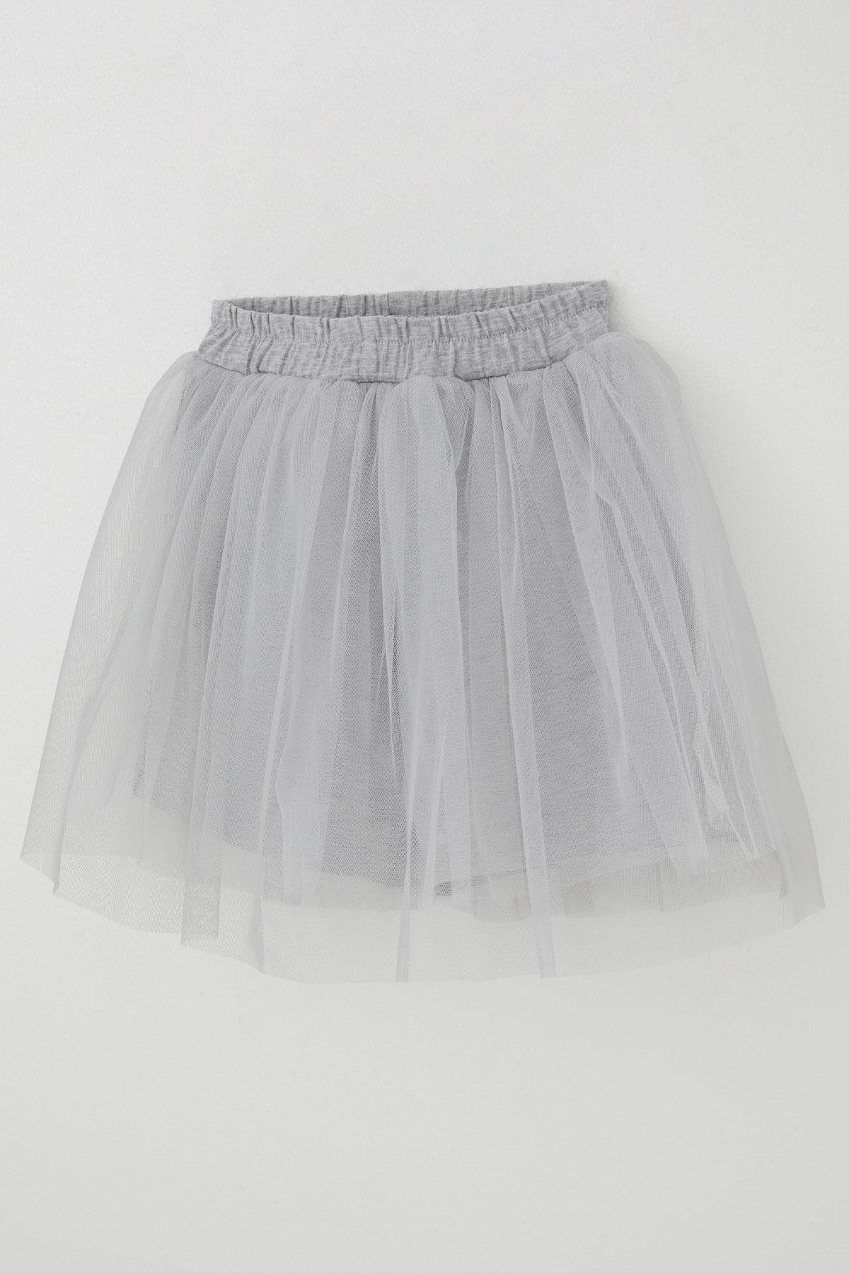 Breeze Kız Çocuk Şort Etek İkili Takım Hayvan Sevgisi Temalı Kız Baskılı Fiyonk Aksesuarlı Pembe (2-6 Yaş)