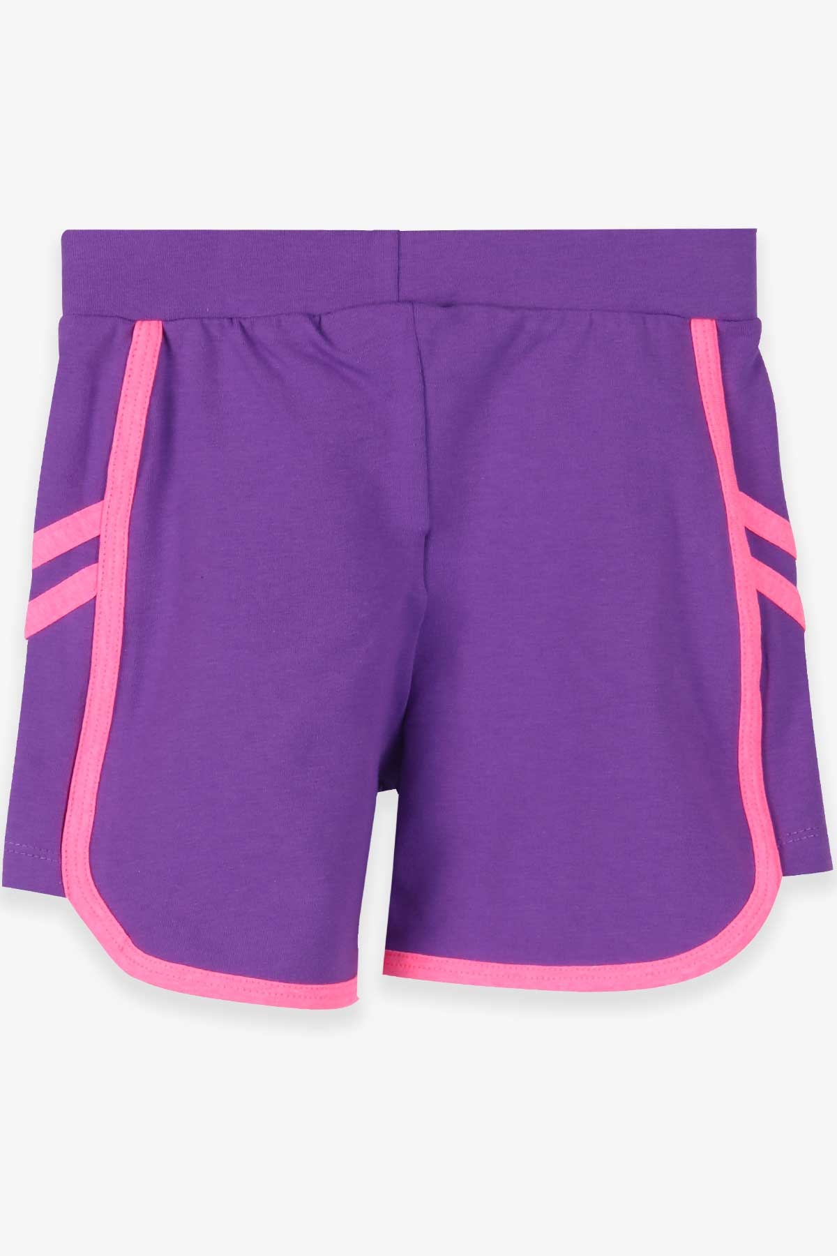 Breeze Kız Çocuk Şort Kalpli Mor (8-12 Yaş)
