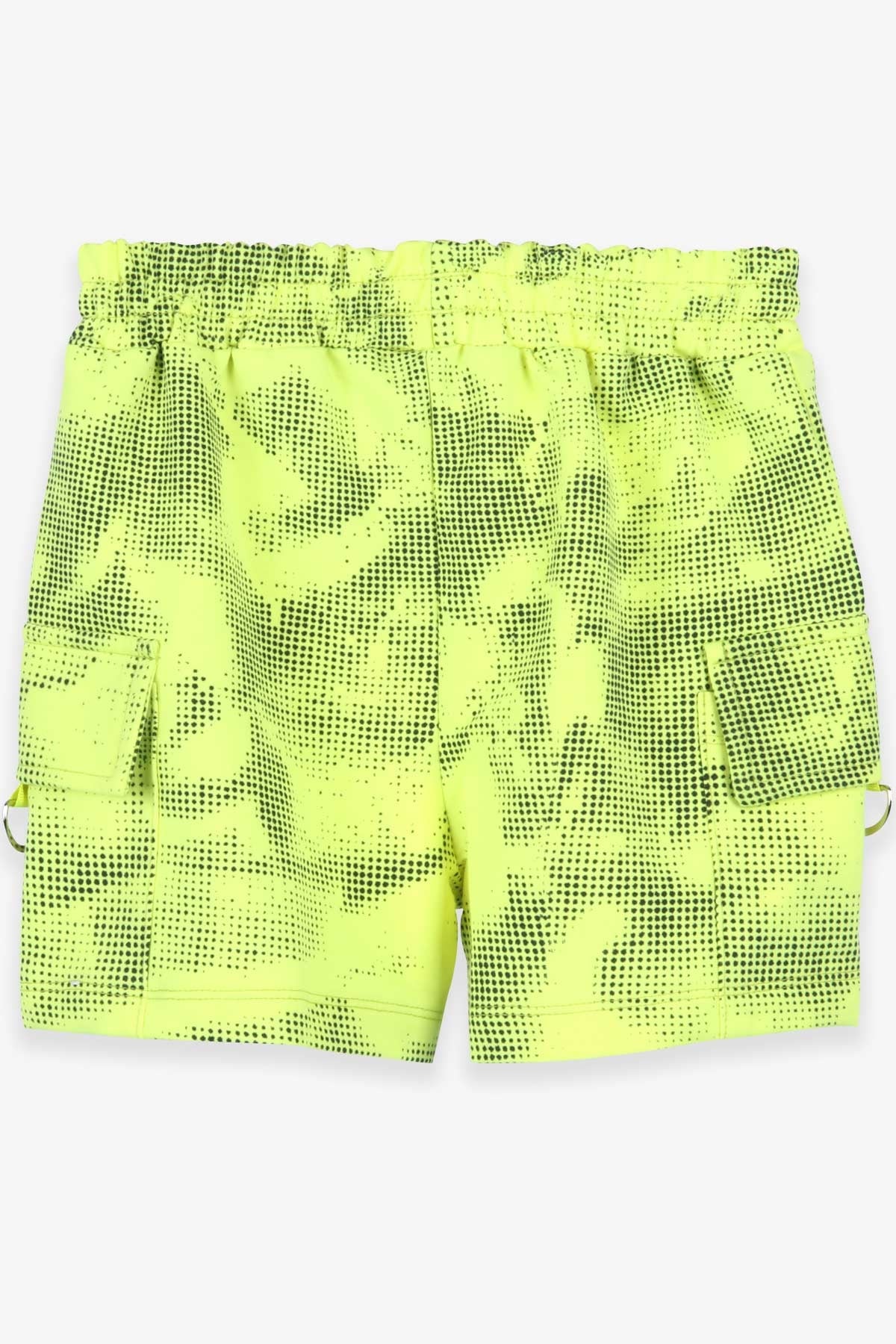 Breeze Kız Çocuk Şort Yanları Cepli Neon Yeşil (8-14 Yaş)