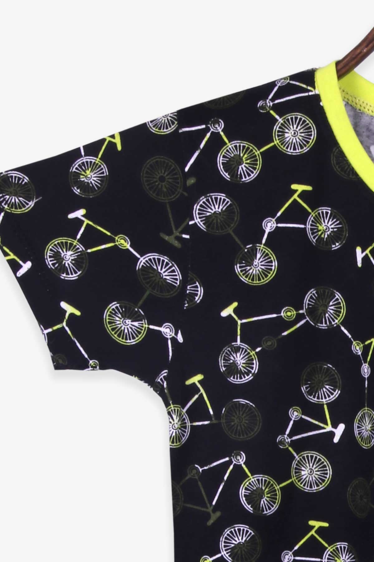 Breeze Kız Çocuk Şortlu Pijama Takımı Bisikletli Siyah (9-12 Yaş)