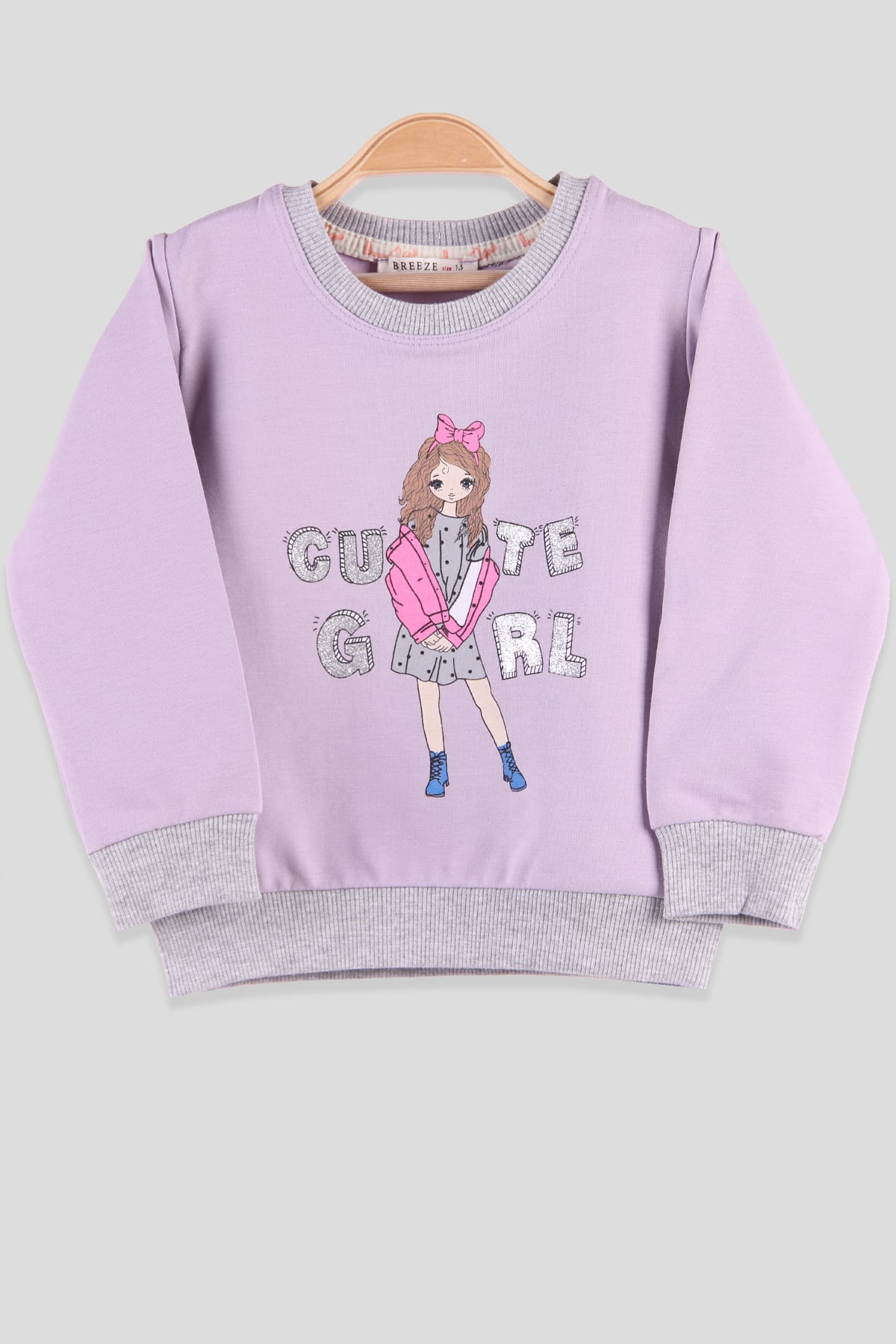 Breeze Kız Çocuk Sweat Lila (1.5-5 Yaş)