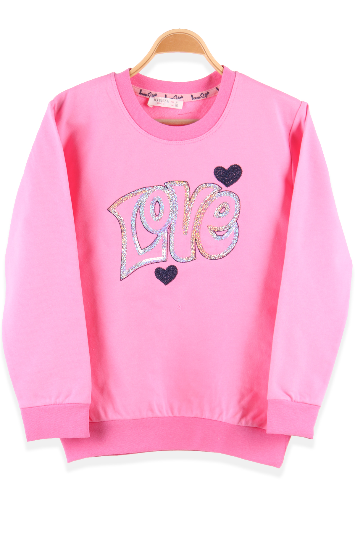 Breeze Kız Çocuk Sweatshirt  Pembe (5-10 Yaş)