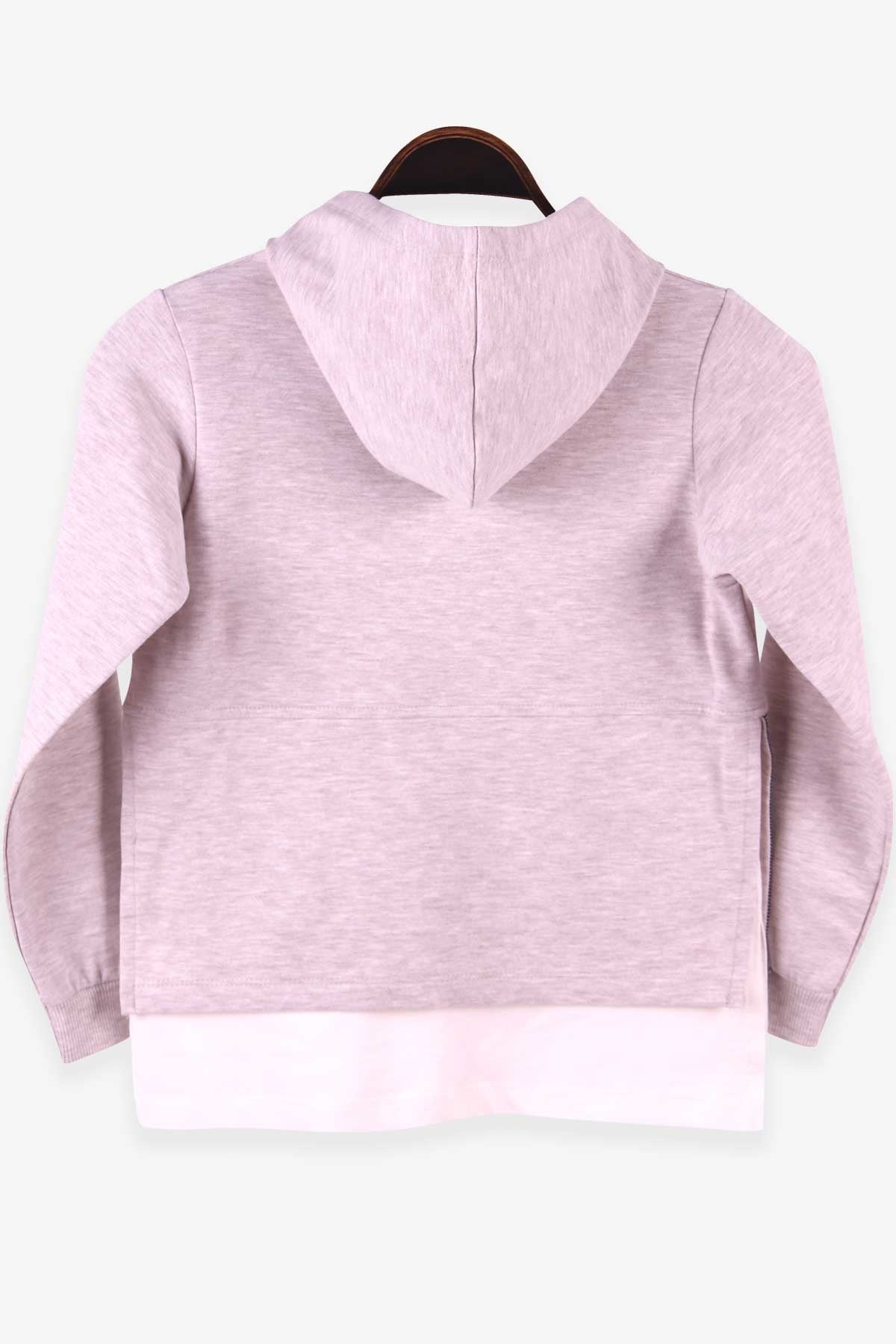 Breeze Kız Çocuk Sweatshirt Altı Tişörtlü Bej Melanj (8-14 Yaş)