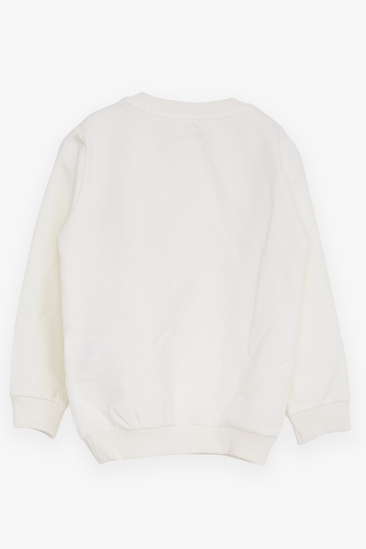 Breeze Kız Çocuk Sweatshirt Ayıcık Aksesuarlı Ekru (1.5-5 Yaş)