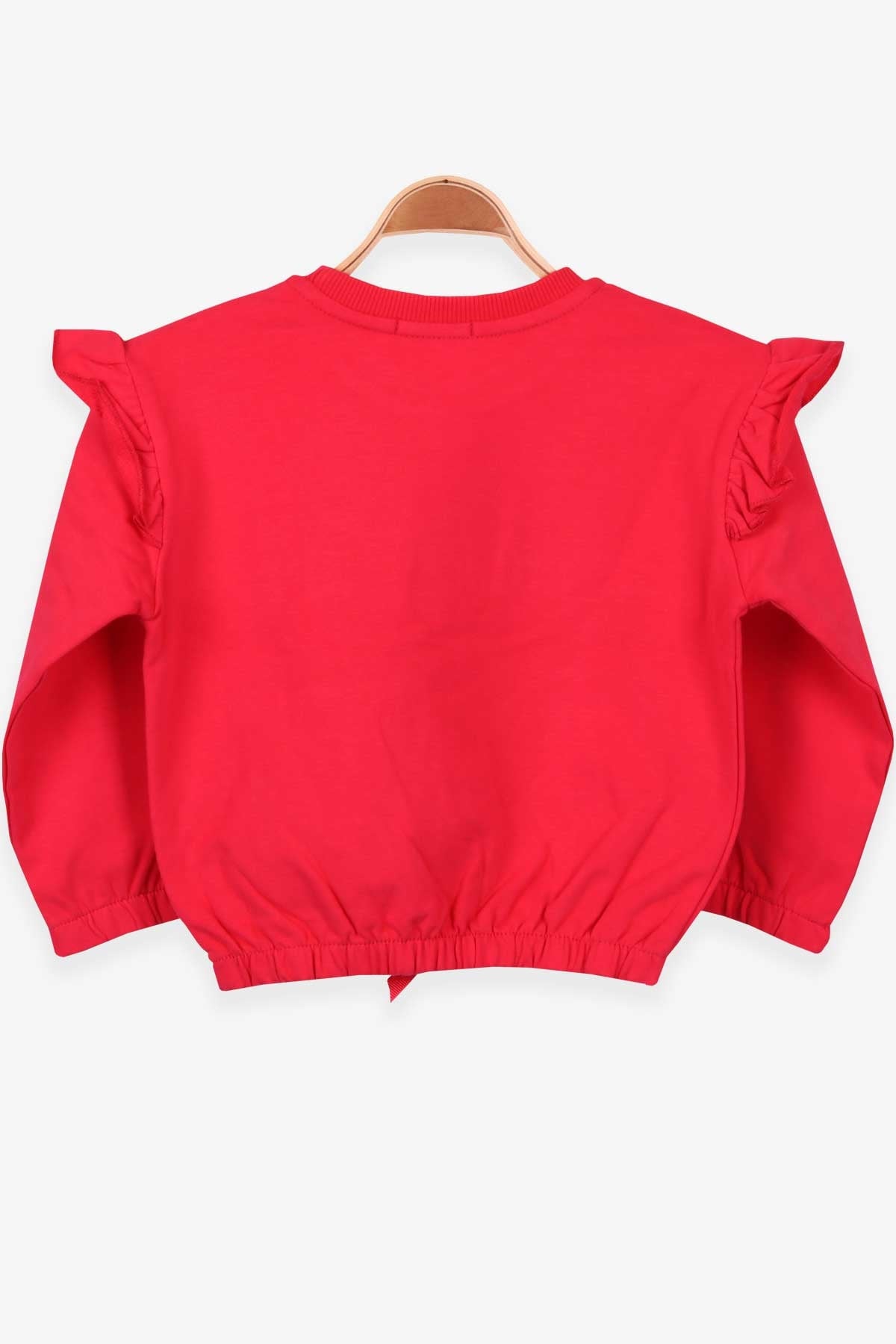 Breeze Kız Çocuk Sweatshirt Baskılı Fırfırlı Narçiçeği (3-7 Yaş)