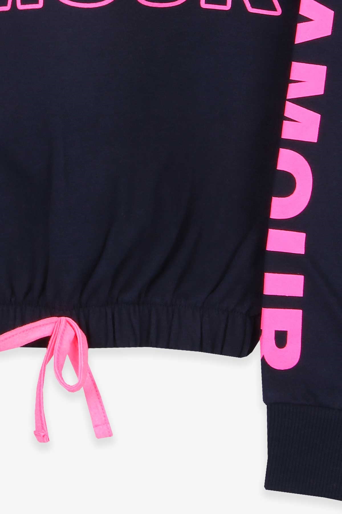 Breeze Kız Çocuk Sweatshirt Baskılı Kapüşonlu Lacivert (8-14 Yaş)