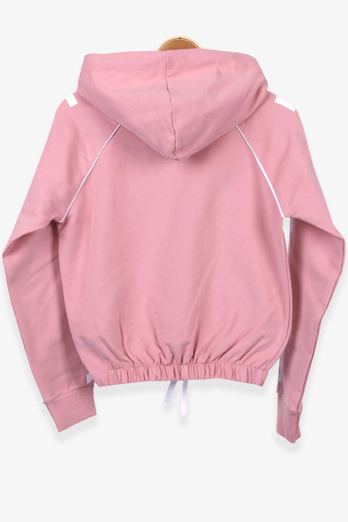 Breeze Kız Çocuk Sweatshirt Baskılı Kapüşonlu Gülkurusu (8-14 Yaş)