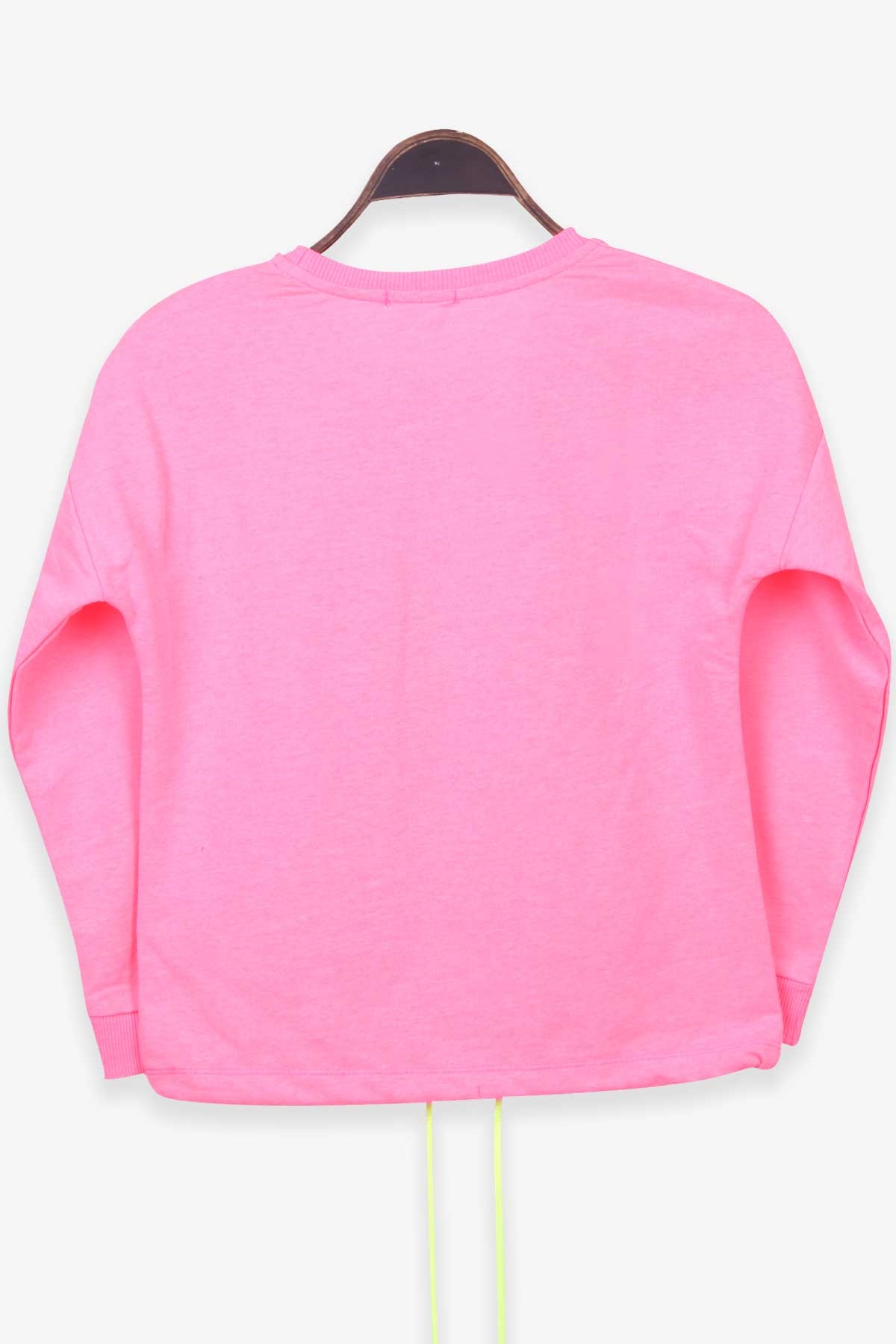Breeze Kız Çocuk Sweatshirt Baskılı Neon Pembe (10-14 Yaş)
