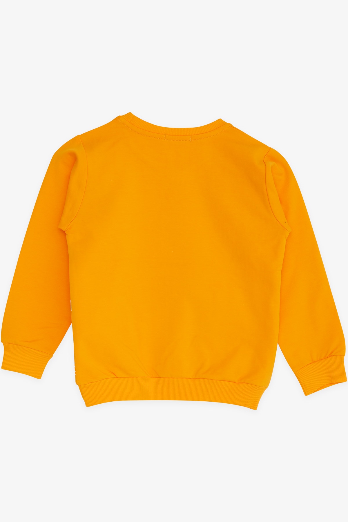 Breeze Kız Çocuk Sweatshirt Baskılı Pullu Hardal Sarı (5-10 Yaş)
