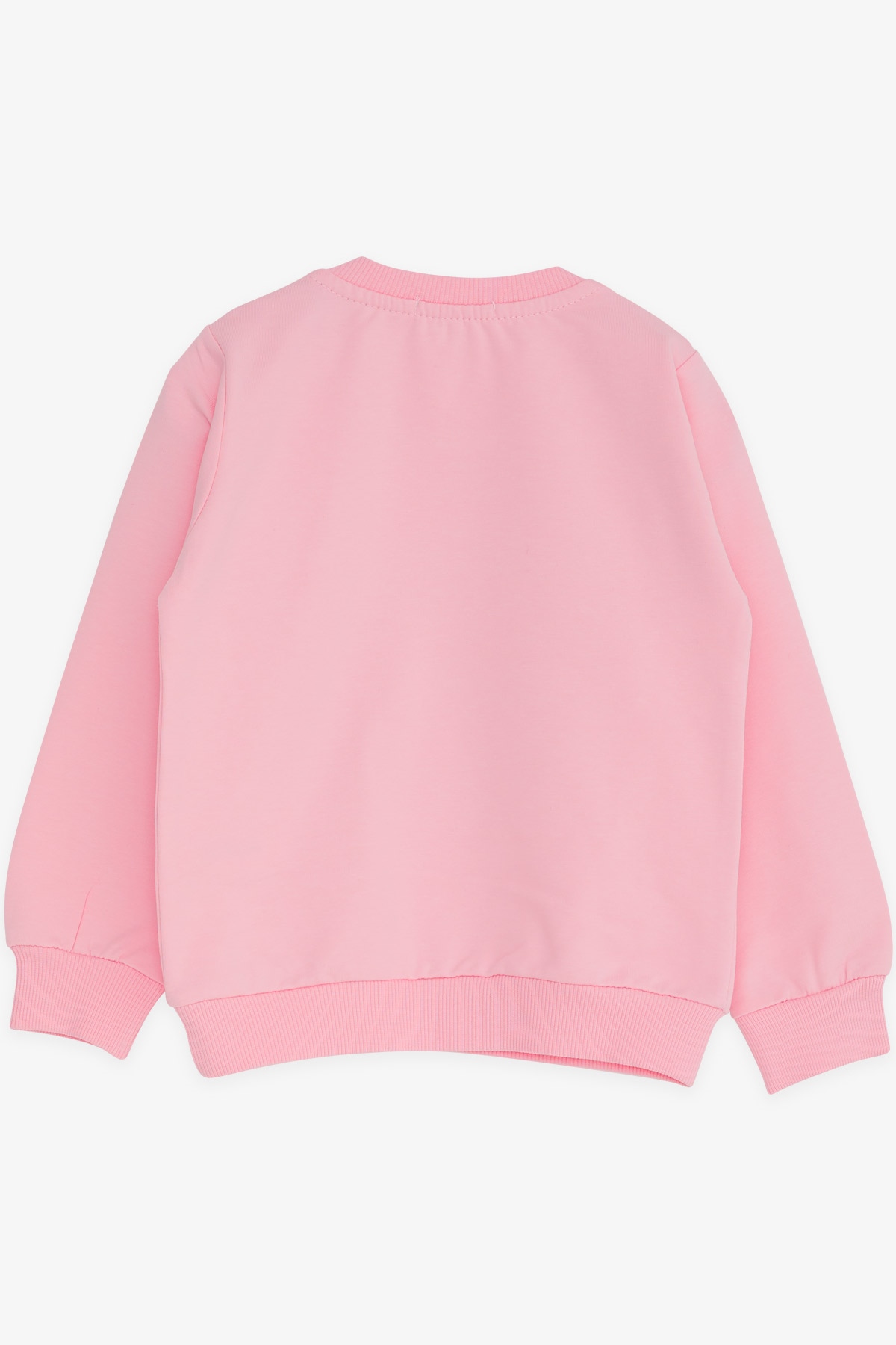 Breeze Kız Çocuk Sweatshirt Baskılı Pullu Unicorn Pudra (2-3 Yaş)