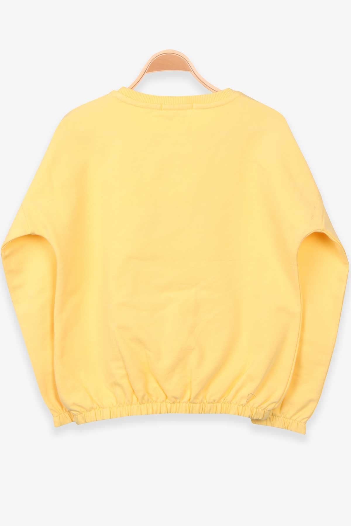 Breeze Kız Çocuk Sweatshirt Baskılı Pullu Sarı (9-14 Yaş)