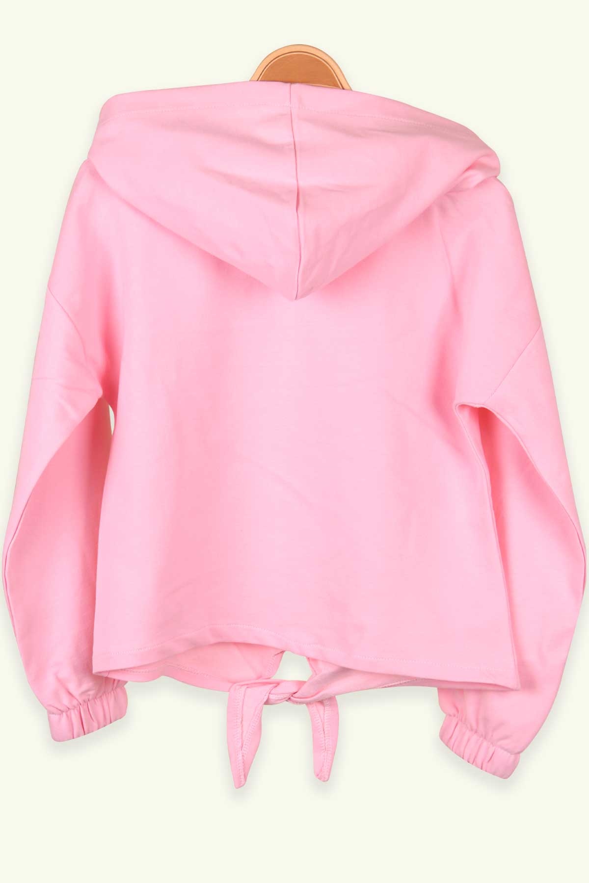 Breeze Kız Çocuk Sweatshirt Baskılı Simli Pullu Pudra (8-14 Yaş)