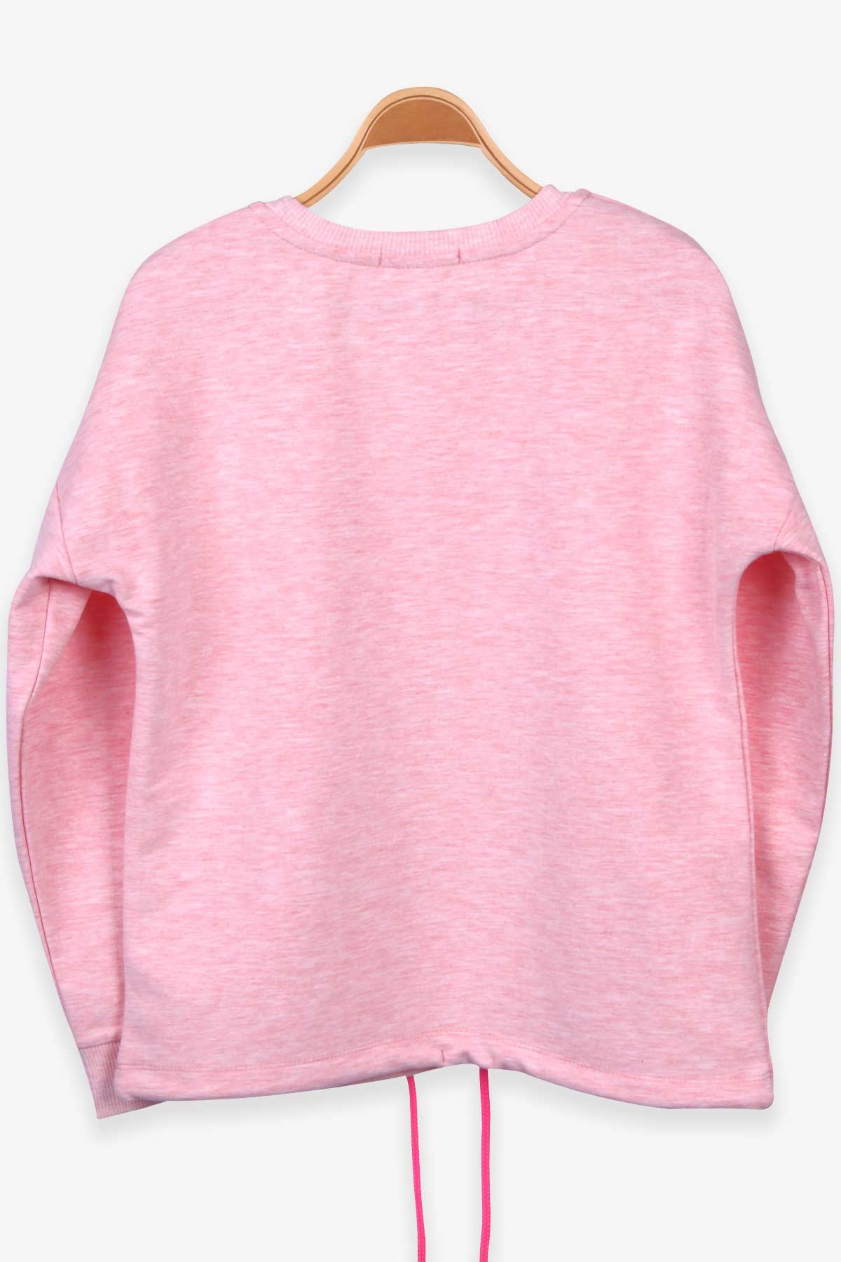 Breeze Kız Çocuk Sweatshirt Baskılı Somon Melanj (10-14 Yaş)