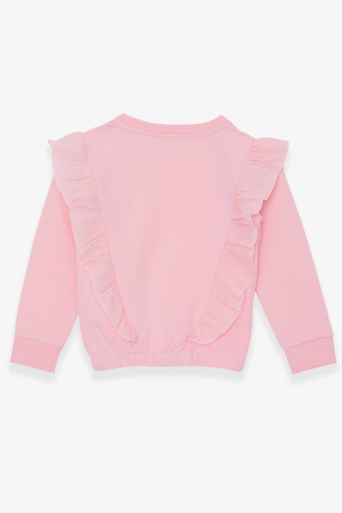 Breeze Kız Çocuk Sweatshirt Beli Lastikli Pudra (4-8 Yaş)