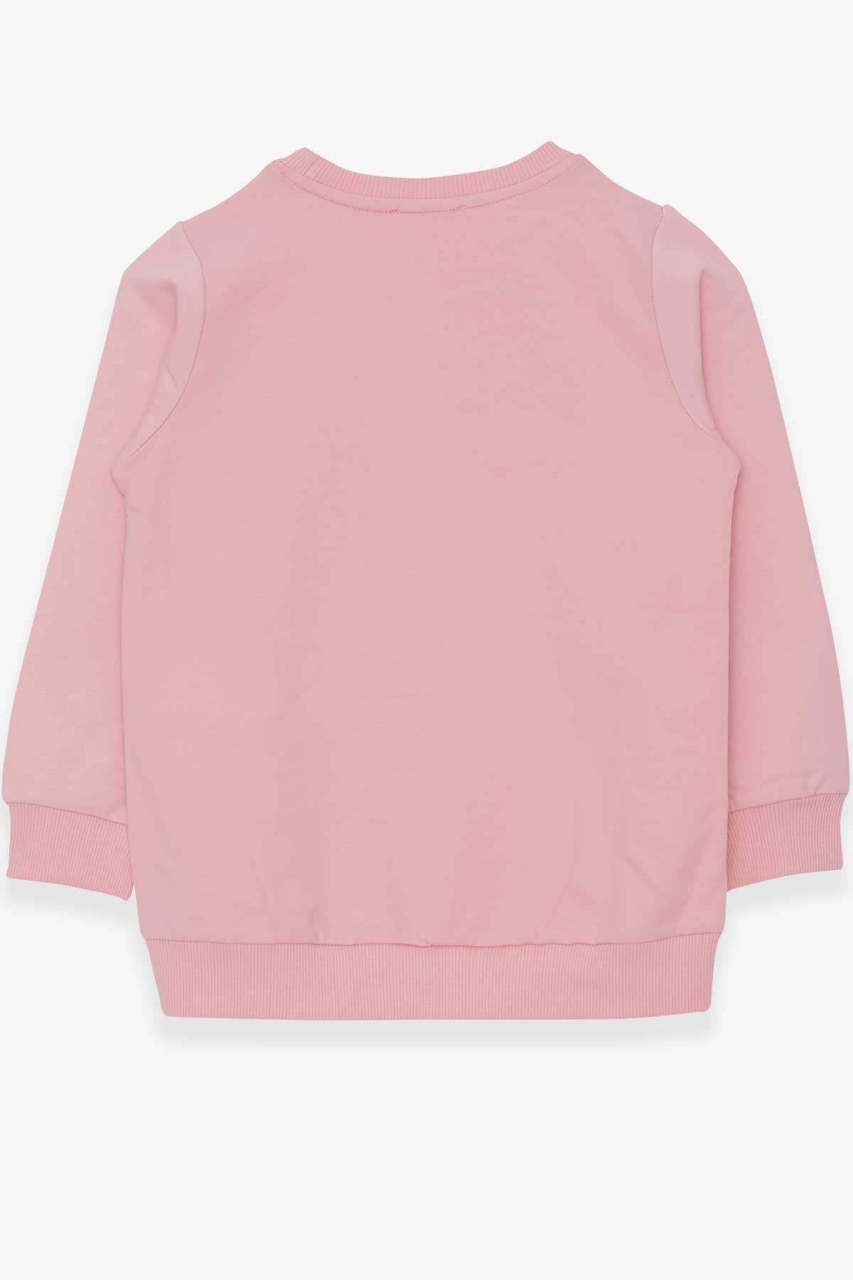 Breeze Kız Çocuk Sweatshirt Dostluk Temalı Pudra (6-12 Yaş)