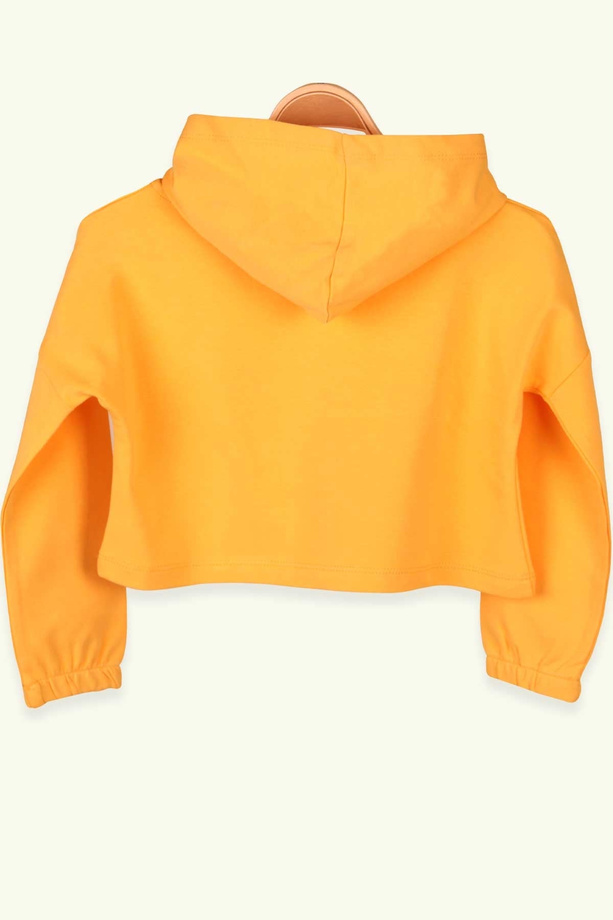 Breeze Kız Çocuk Sweatshirt Göbek Üstü Baskılı Hardal Sarı (4-8 Yaş)