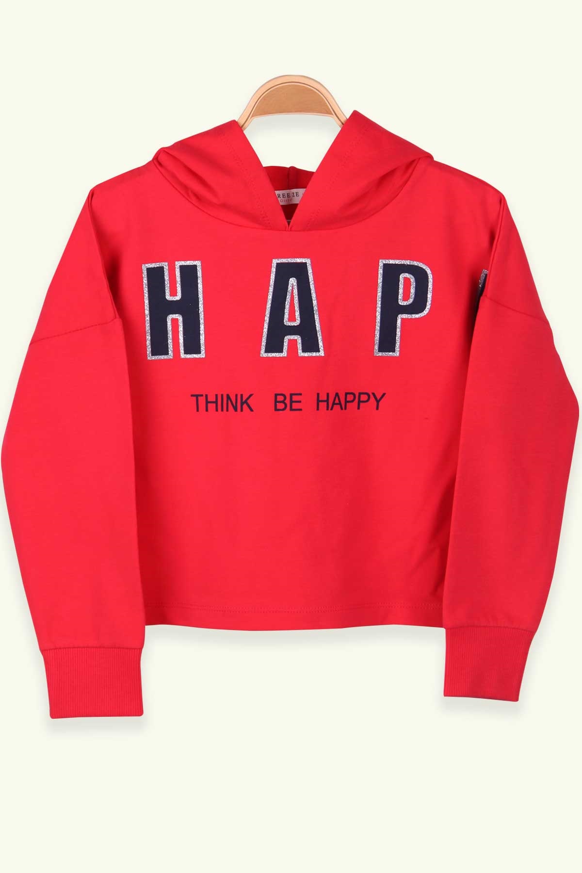 Breeze Kız Çocuk Sweatshirt Göbek Üstü Kapüşonlu Narçiçeği (8-14 Yaş)