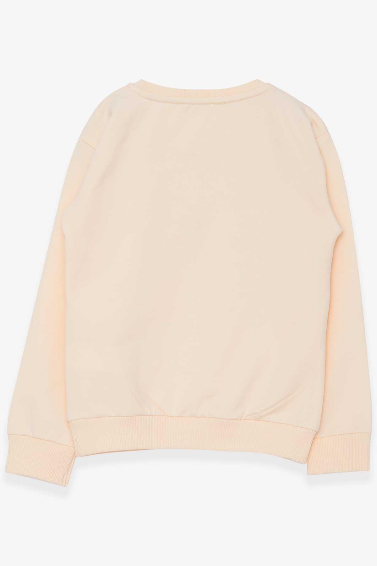 Breeze Kız Çocuk Sweatshirt Güpürlü Krem (4-8 Yaş)
