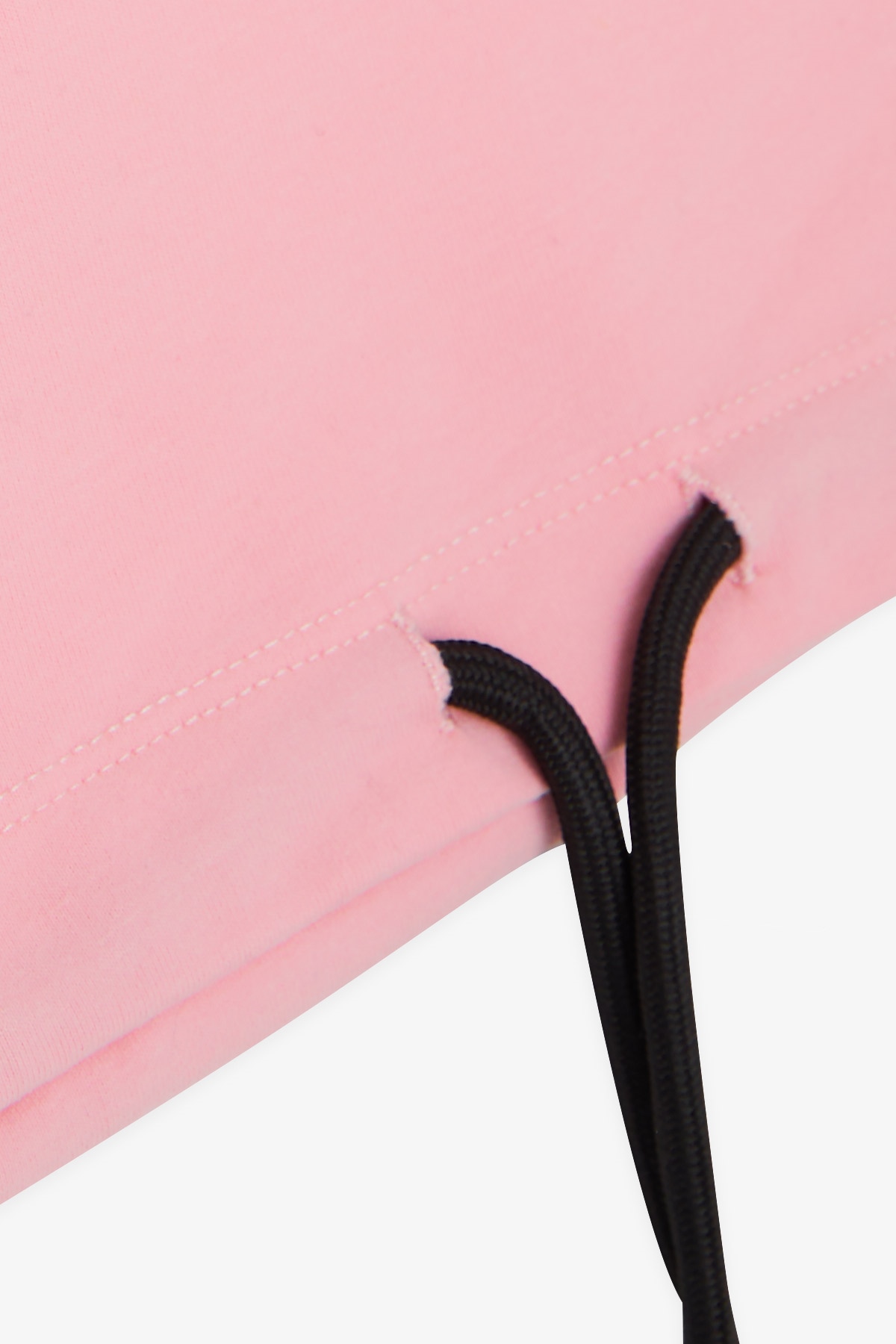 Breeze Kız Çocuk Sweatshirt İncili Taşlı Beli Bağcıklı Pudra (6-12 Yaş)