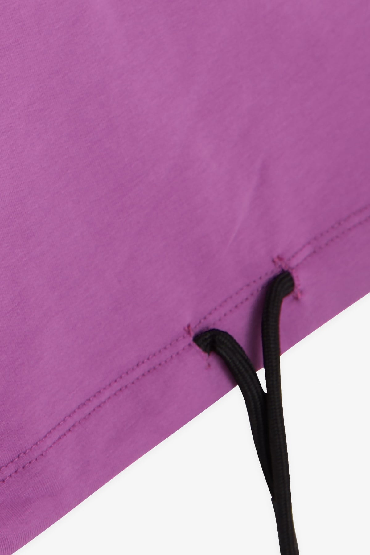 Breeze Kız Çocuk Sweatshirt İncili Taşlı Beli Bağcıklı Mor (6-12 Yaş)