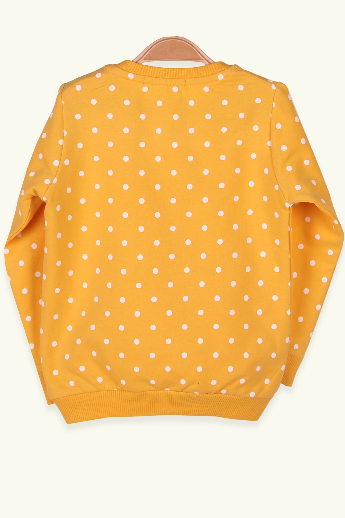 Breeze Kız Çocuk Sweatshirt Kalpli Simli Sarı (2-6 Yaş)