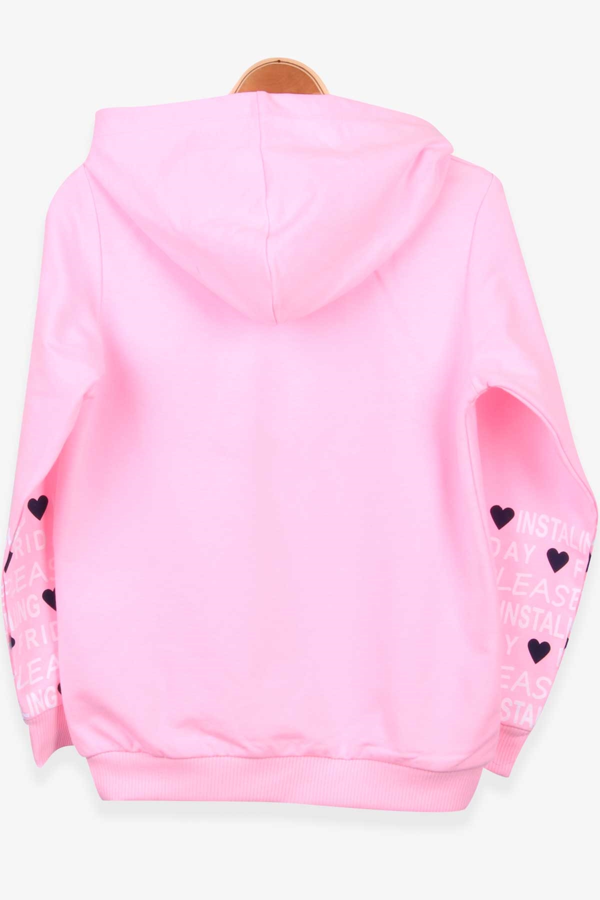 Breeze Kız Çocuk Sweatshirt Kapüşonlu Pudra (6-12 Yaş)