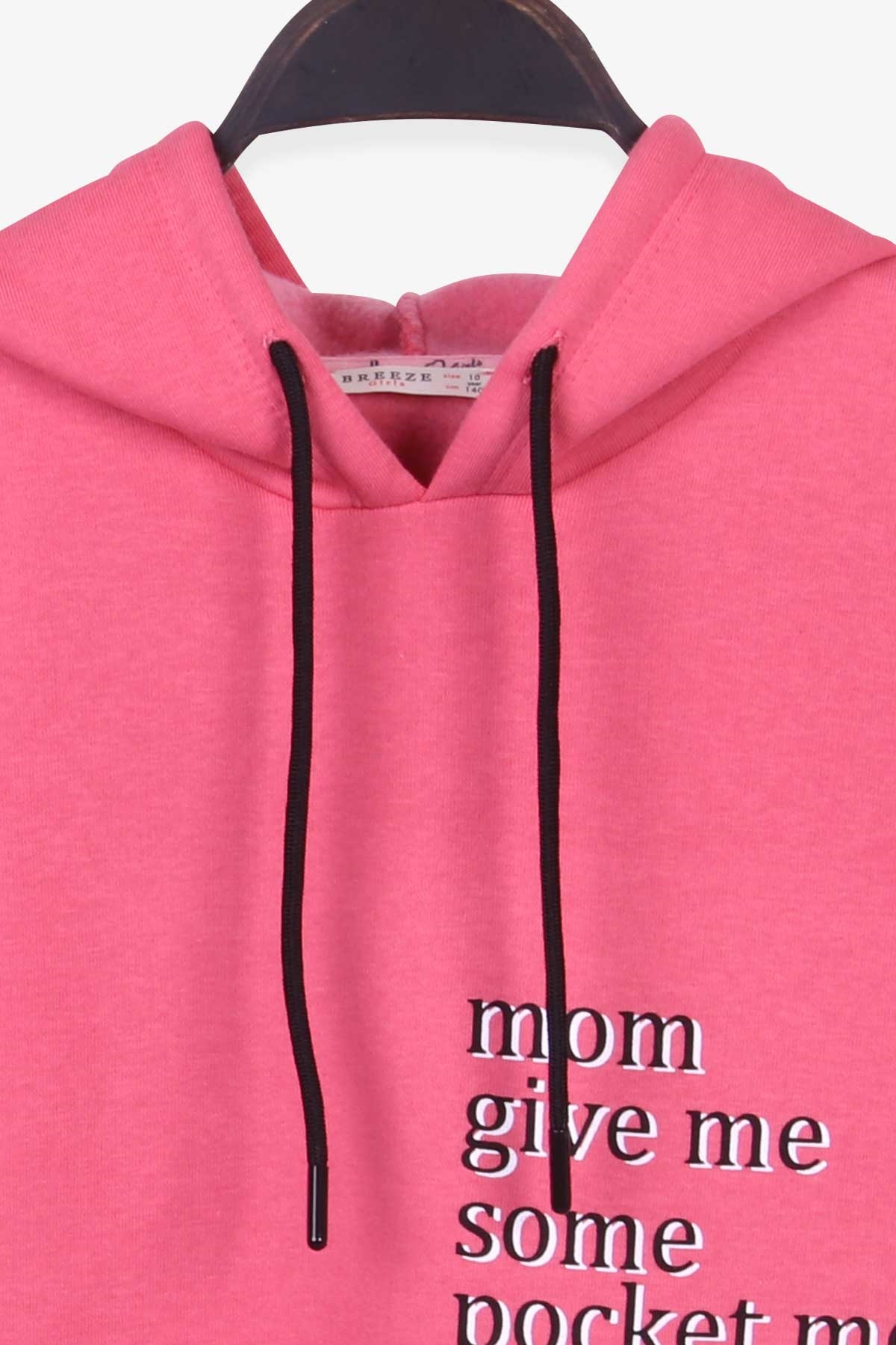 Breeze Kız Çocuk Sweatshirt Kapüşonlu Mercan (10-14 Yaş)